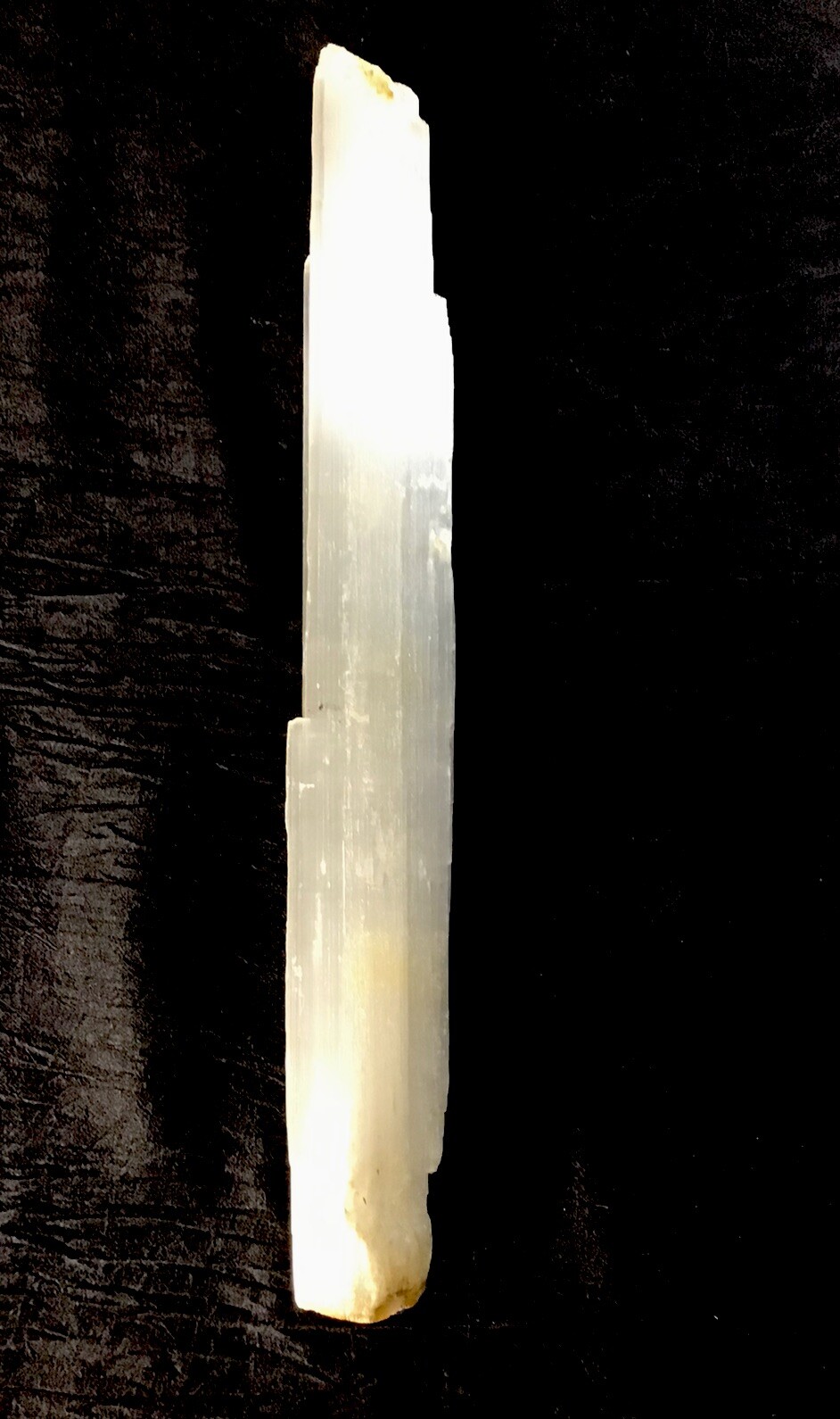 Selenite Crystal Wand/stick 16 3/4in L. 2in w