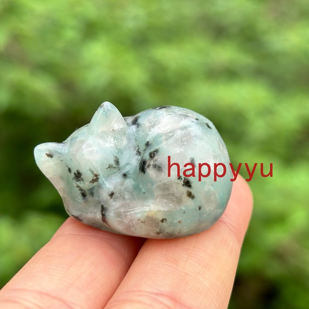 100pcs Mix Natural Quartz Sleeping cat Carved Crystal Skull healing Wholesale