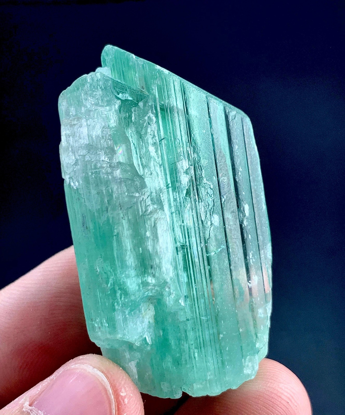 147 Carat Hiddenite Kunzite Crystal From Afghanistan