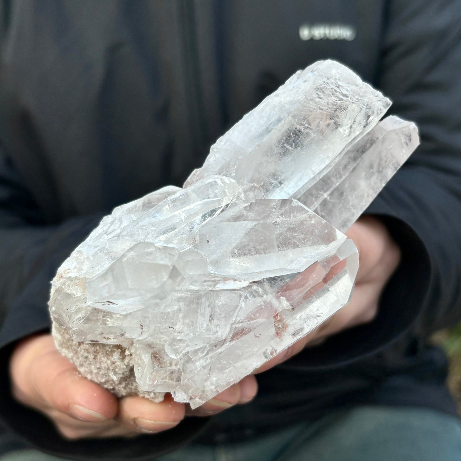 290G Natural white Crystal Himalayan quartz chunk mineralsls Specimen
