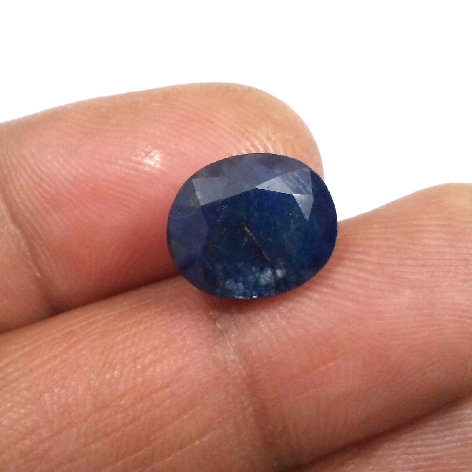 Fabulous Huge Blue Sapphire Faceted Gemstone Oval Shape 7.75 Crt Loose Gemstone