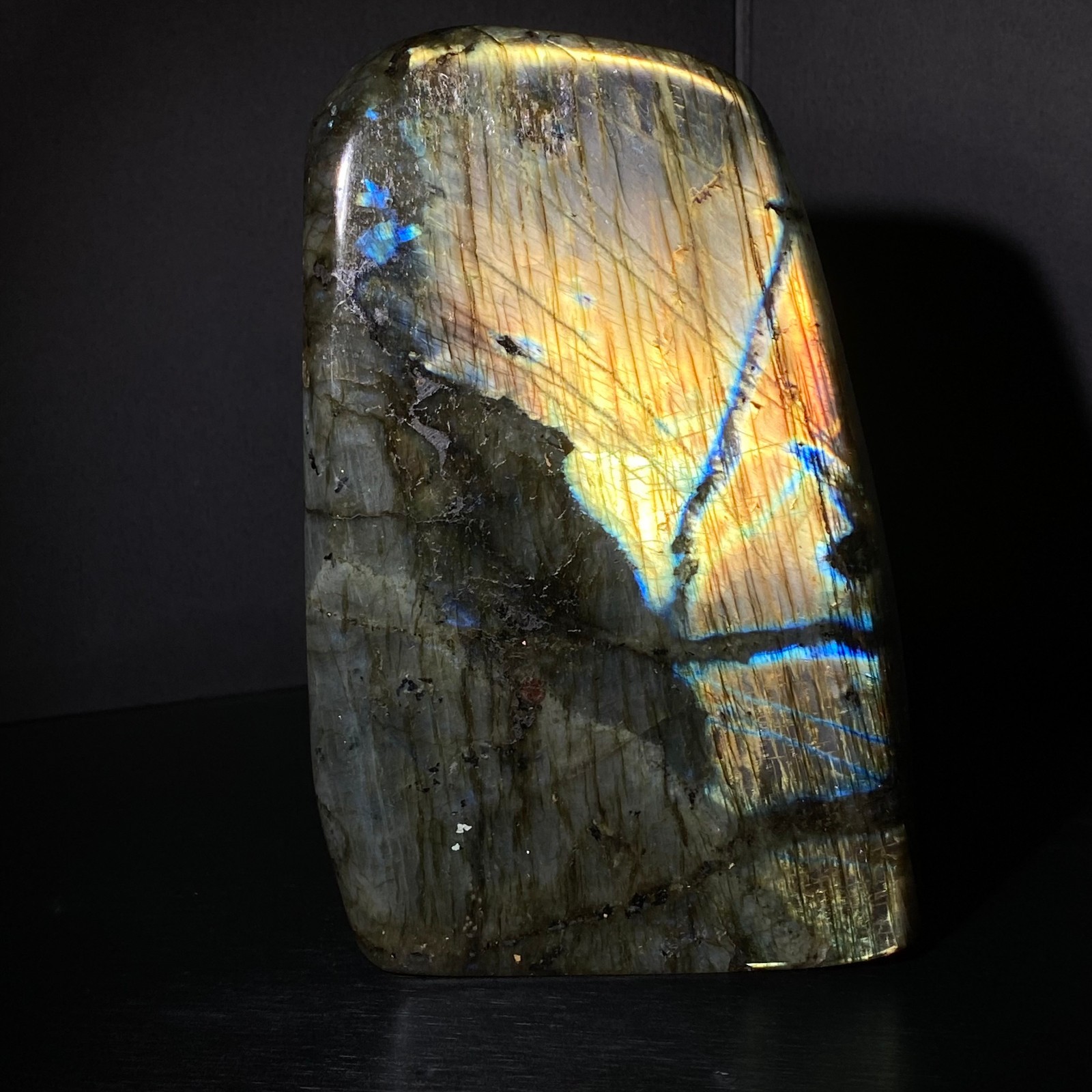 1560 Natural Gorgeous Labradorite QuartzCrystal Stone Specimen Healing