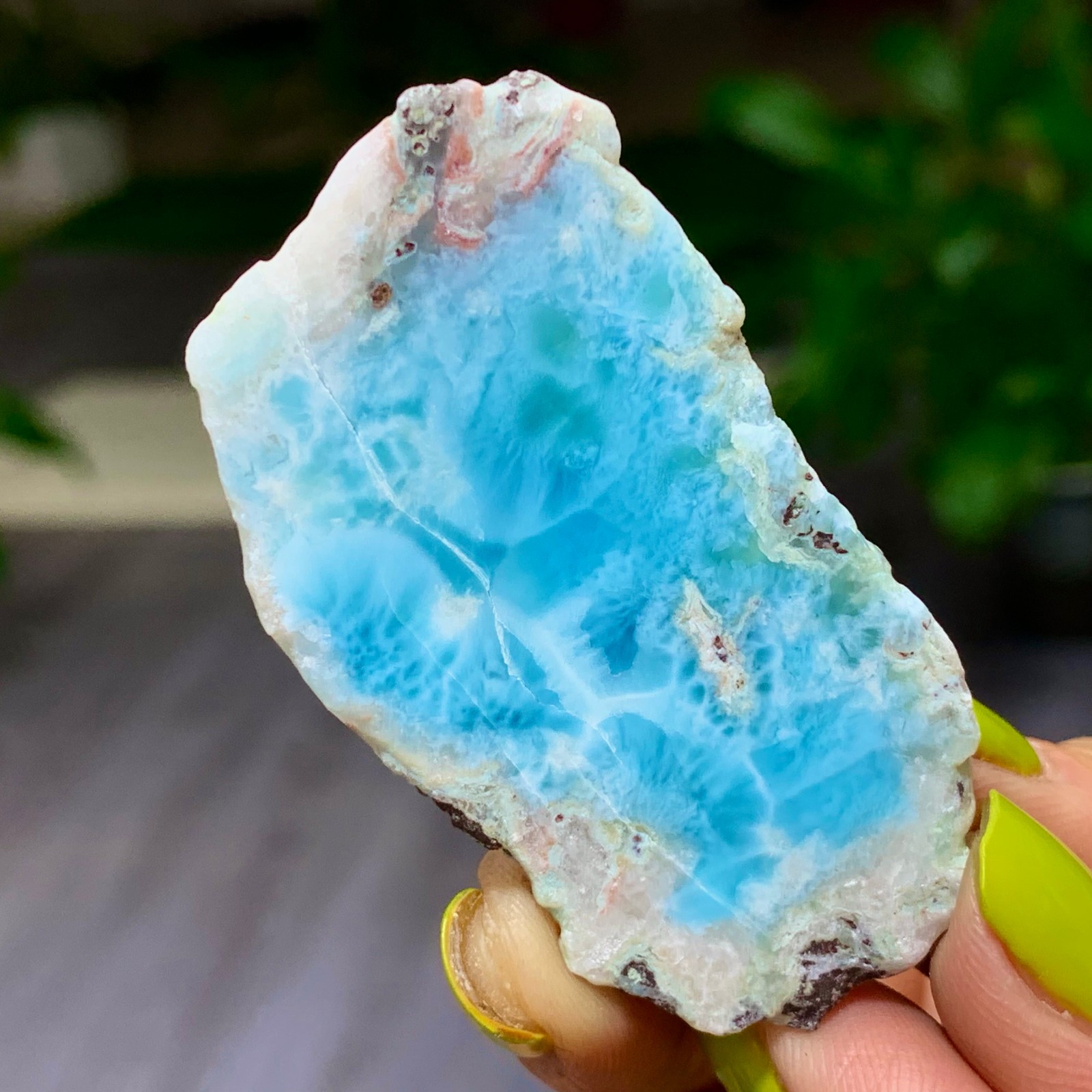 24G Natural larimar/hemimorphite Gorgeous rough raw Crystal Mineral Specimen