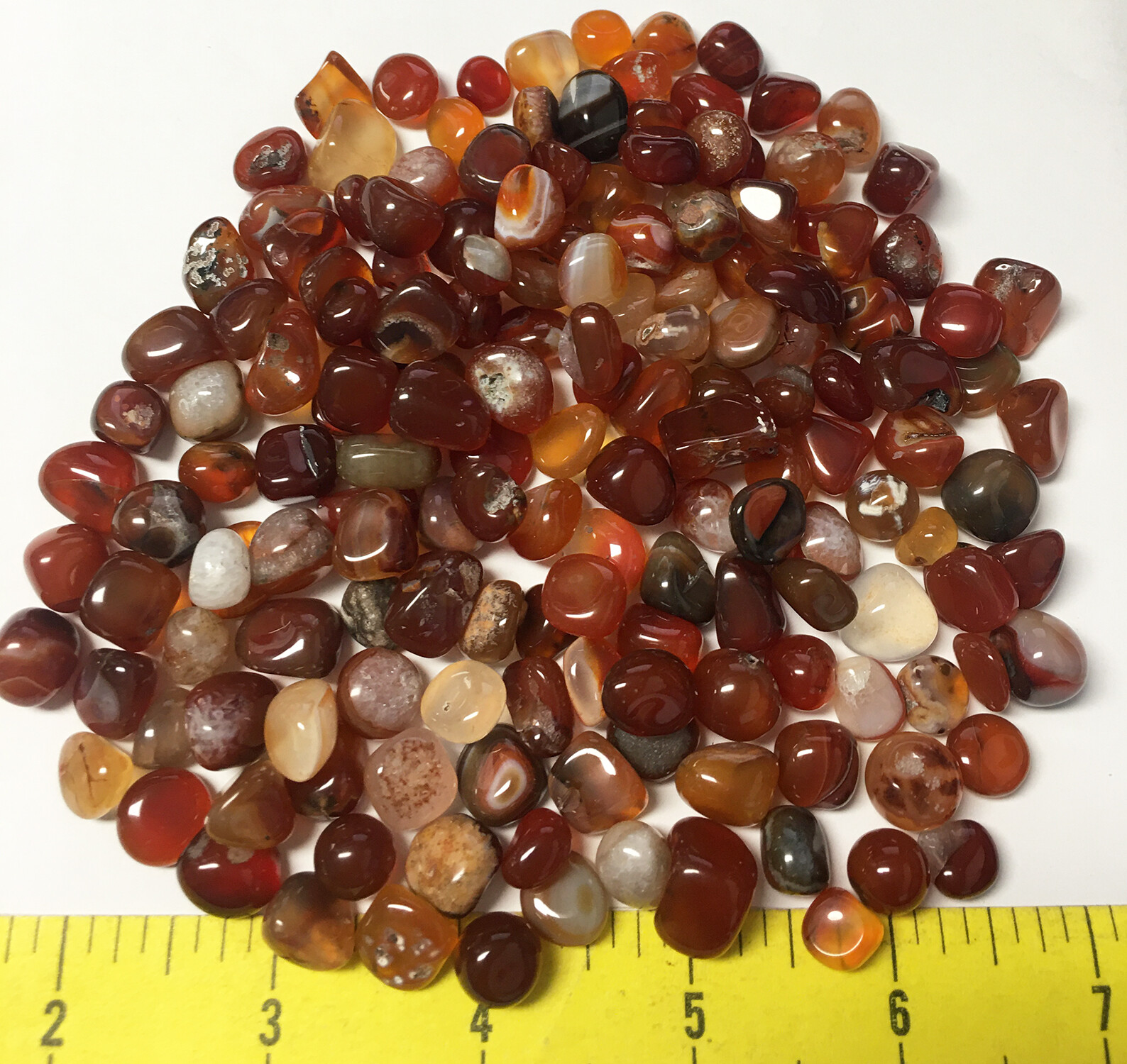 AGATE Natural polished stones size 1/4″ to 3/4″ 1/2 lb
