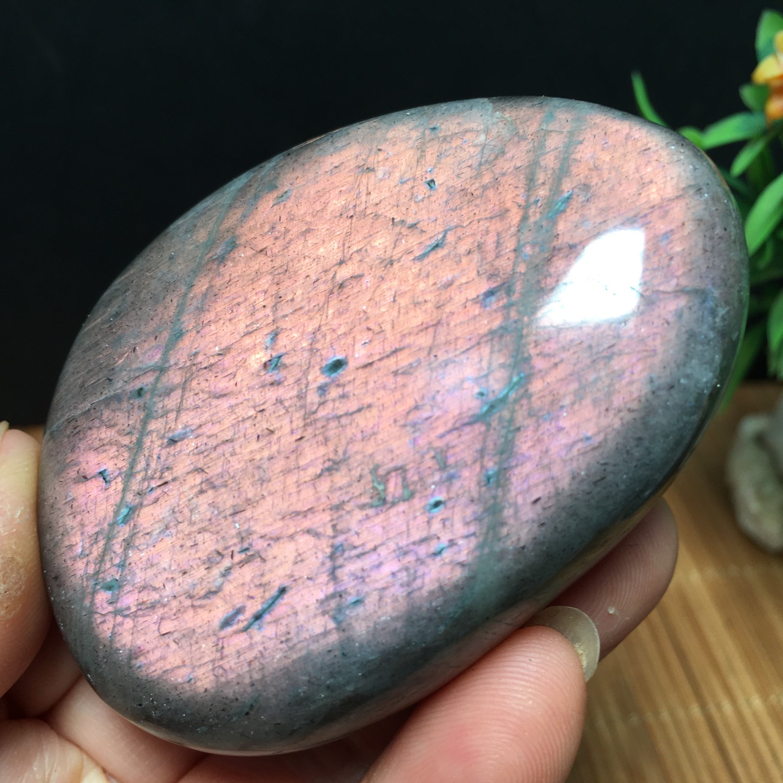 146g Natural Polished Labradorite plamstone Crystal Specimen fb1767