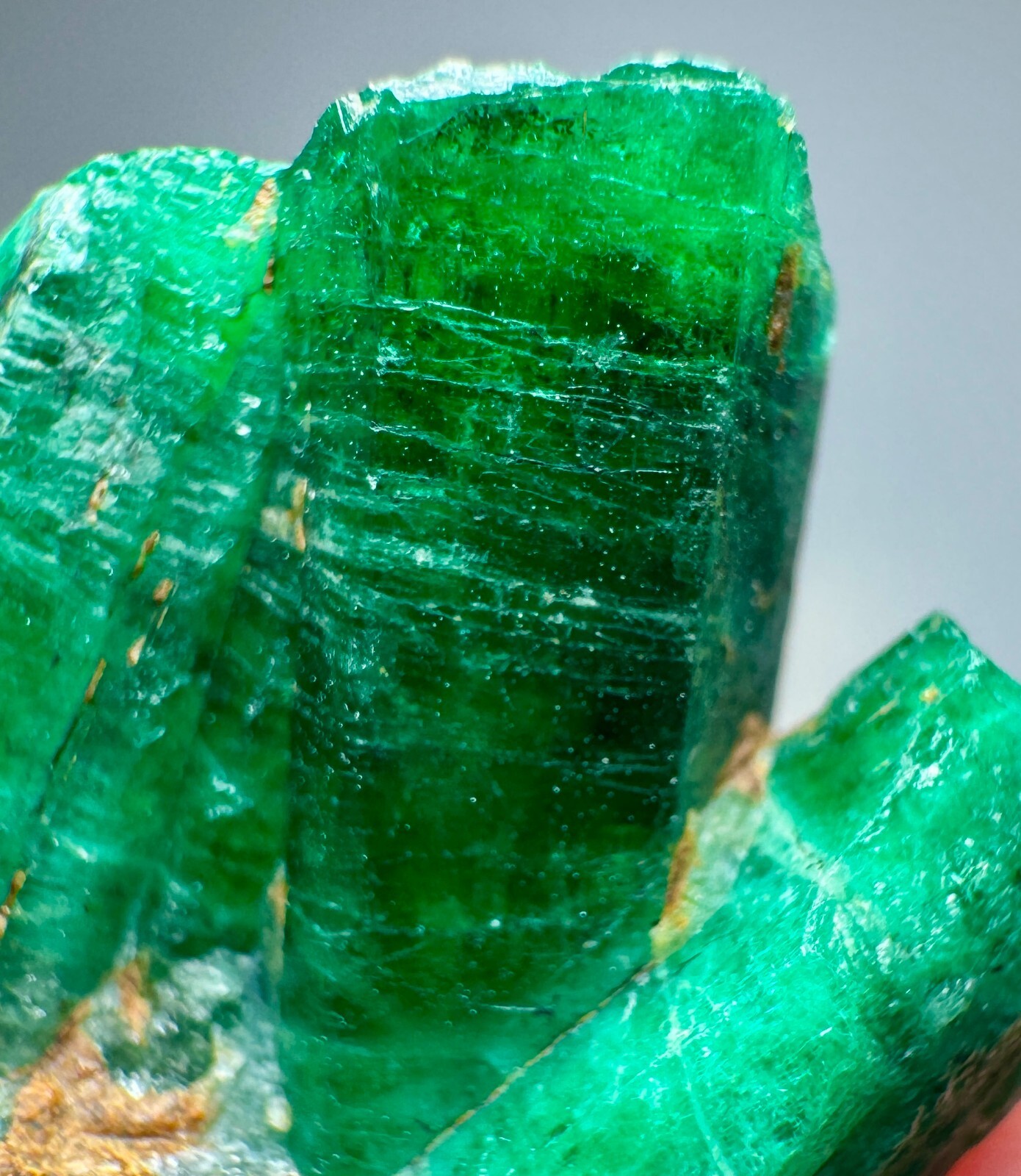 Panjshir Green Emerald Crystals Bunch With Quartz @AFG. 38 Carat