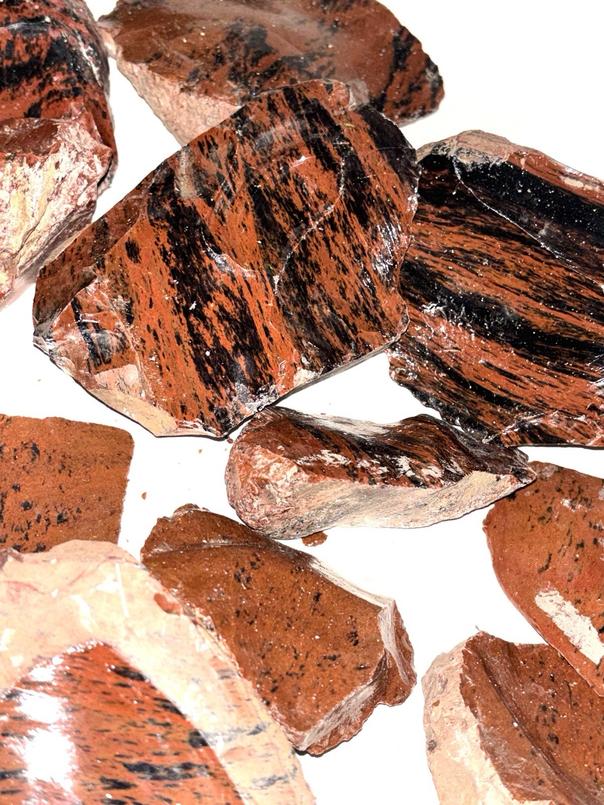 Western United States Mahogany Obsidian Rough Rock Knapping Lapidary 10 lb Lot