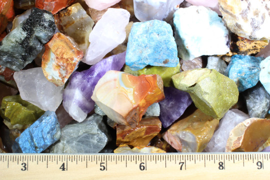 Madagascar Mix – Rough Rocks for Tumbling – Bulk Wholesale 1LB options