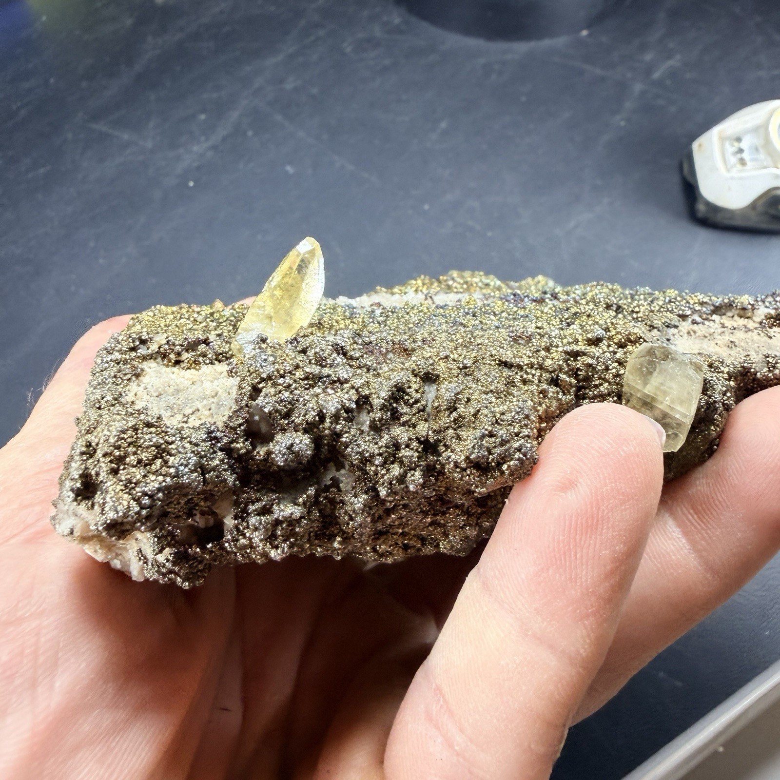 Calcite Galena Iridescent Chalcopyrite Crystal Combo / Sweetwater Mine *Video*