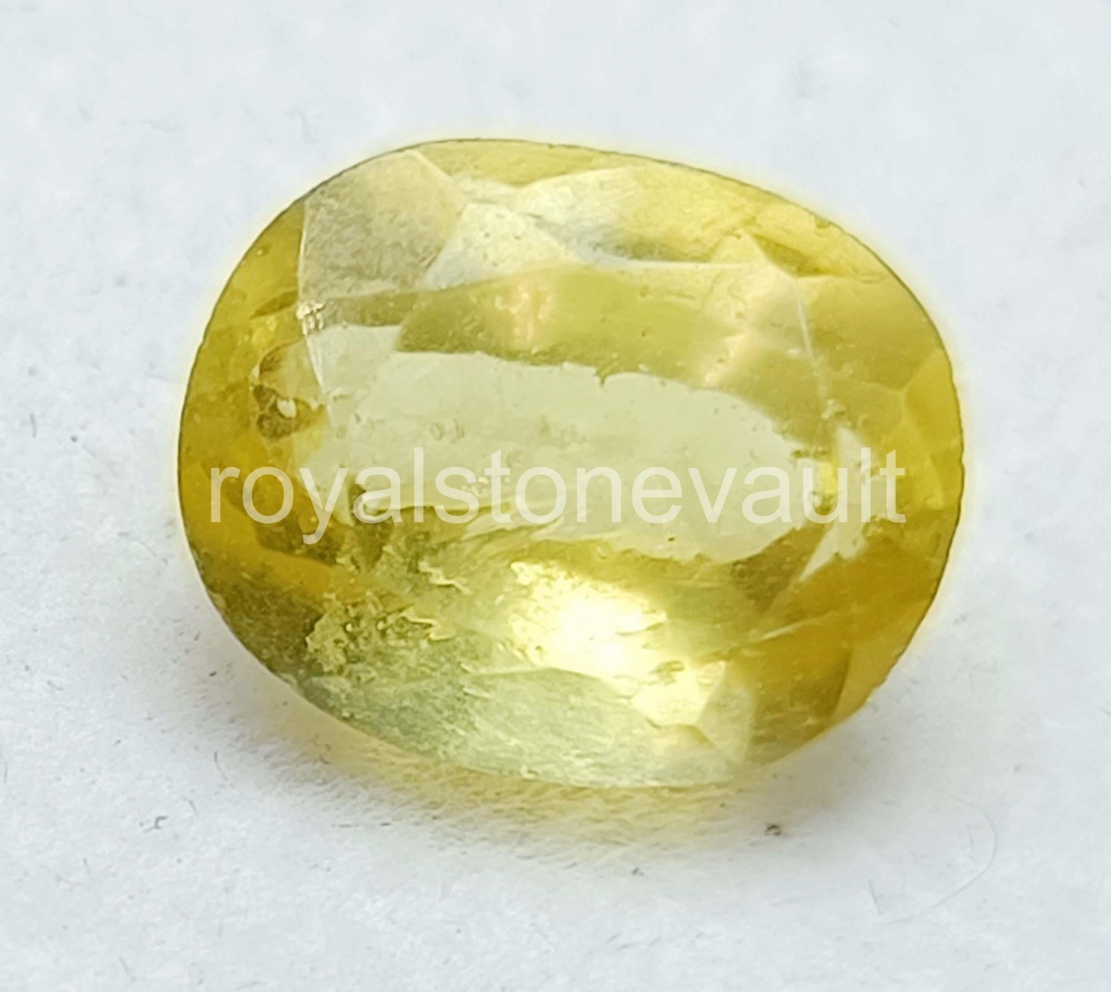 9.00 Ct Natural Yellow Sapphire Oval Shape IGL Certified Loose Gemstone 5AOR