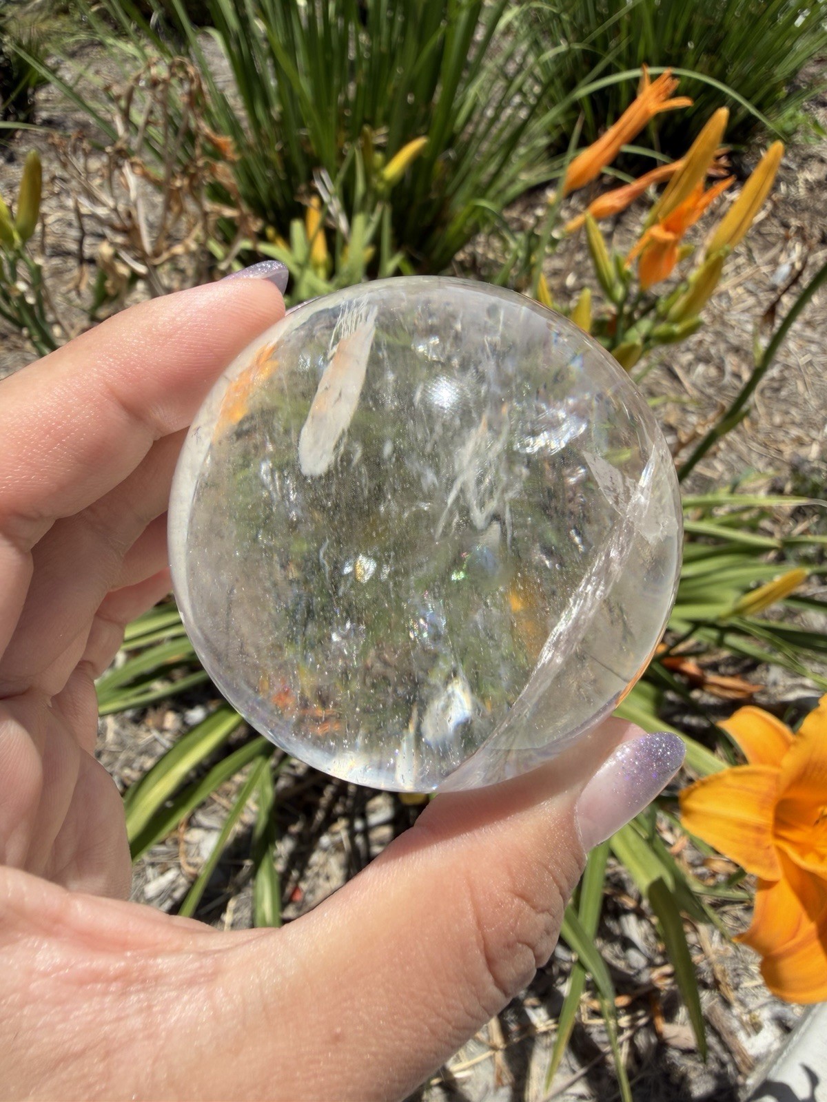 High Quality Clear Quartz Sphere | Natural Crystal Ball | Polished Quartz,A544
