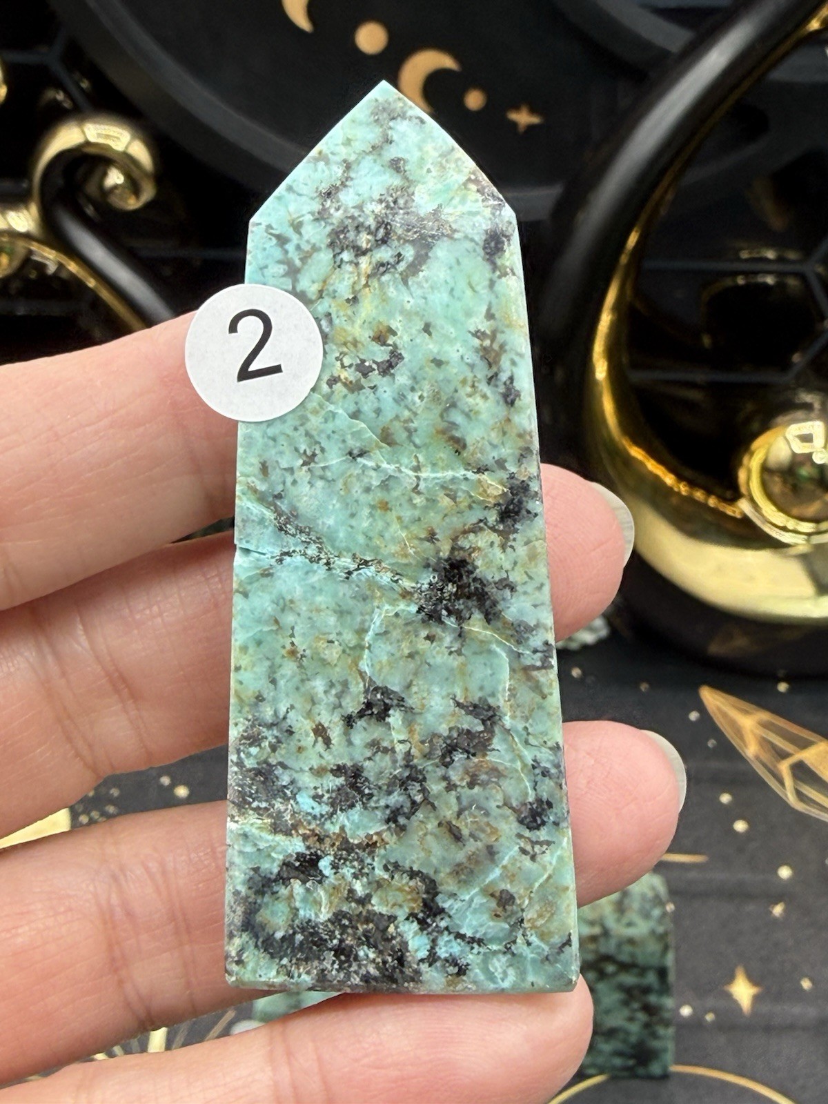 Natural African Turquoise small/mini Points Free shipping