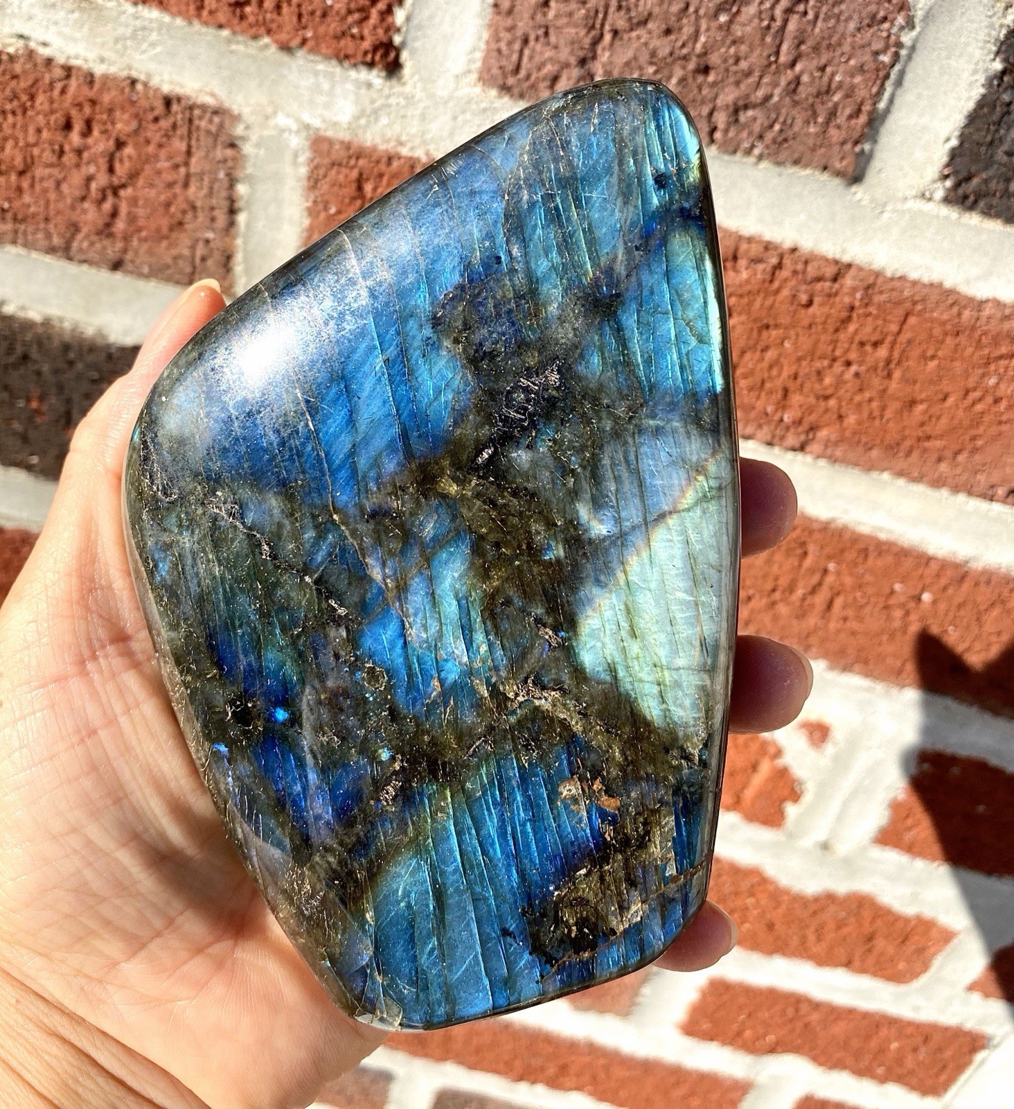 Wholesale Lot 3-5 Pcs Natural Labradorite Freeform Crystal 7.8-8 Lbs