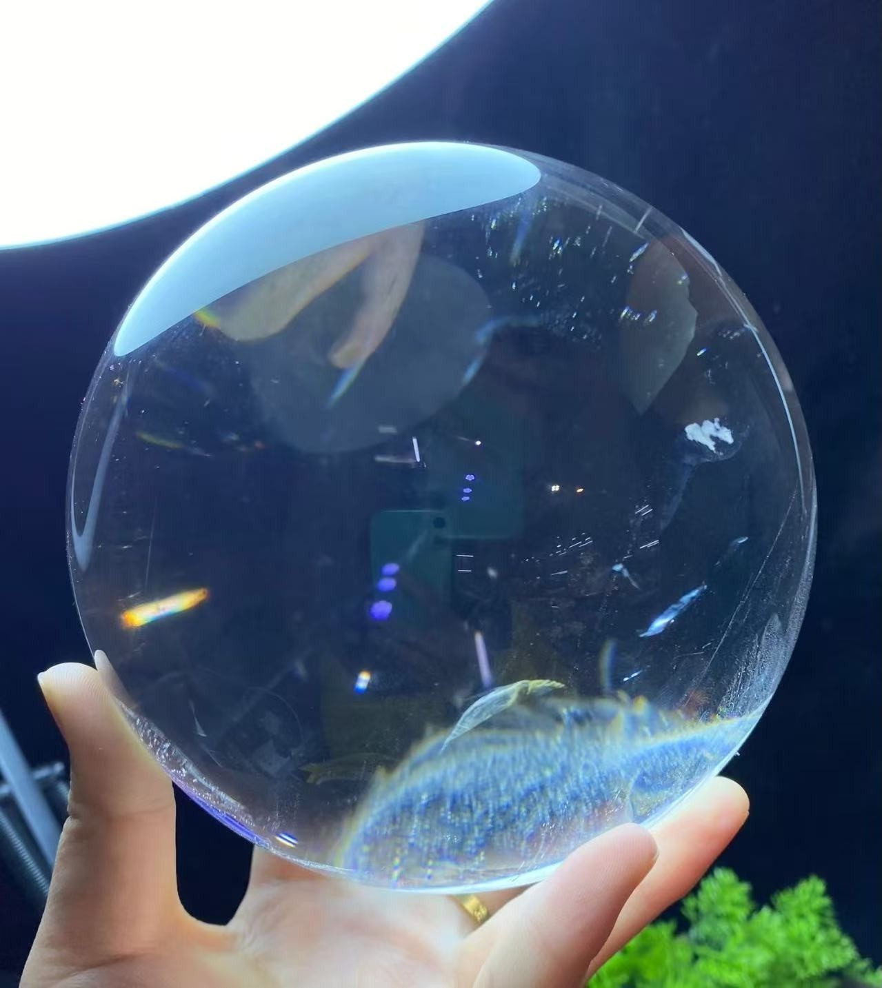 7.0LB AAAA Top Natural Clear Quartz Sphere Carved Crystal Ball Reiki Gem 132mm