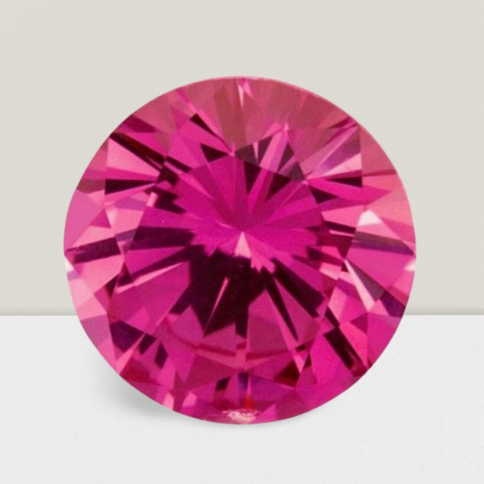 Rubellite Round Cut Gemstone 2.1 Cts – 9 mm Lustrous Loose Gem