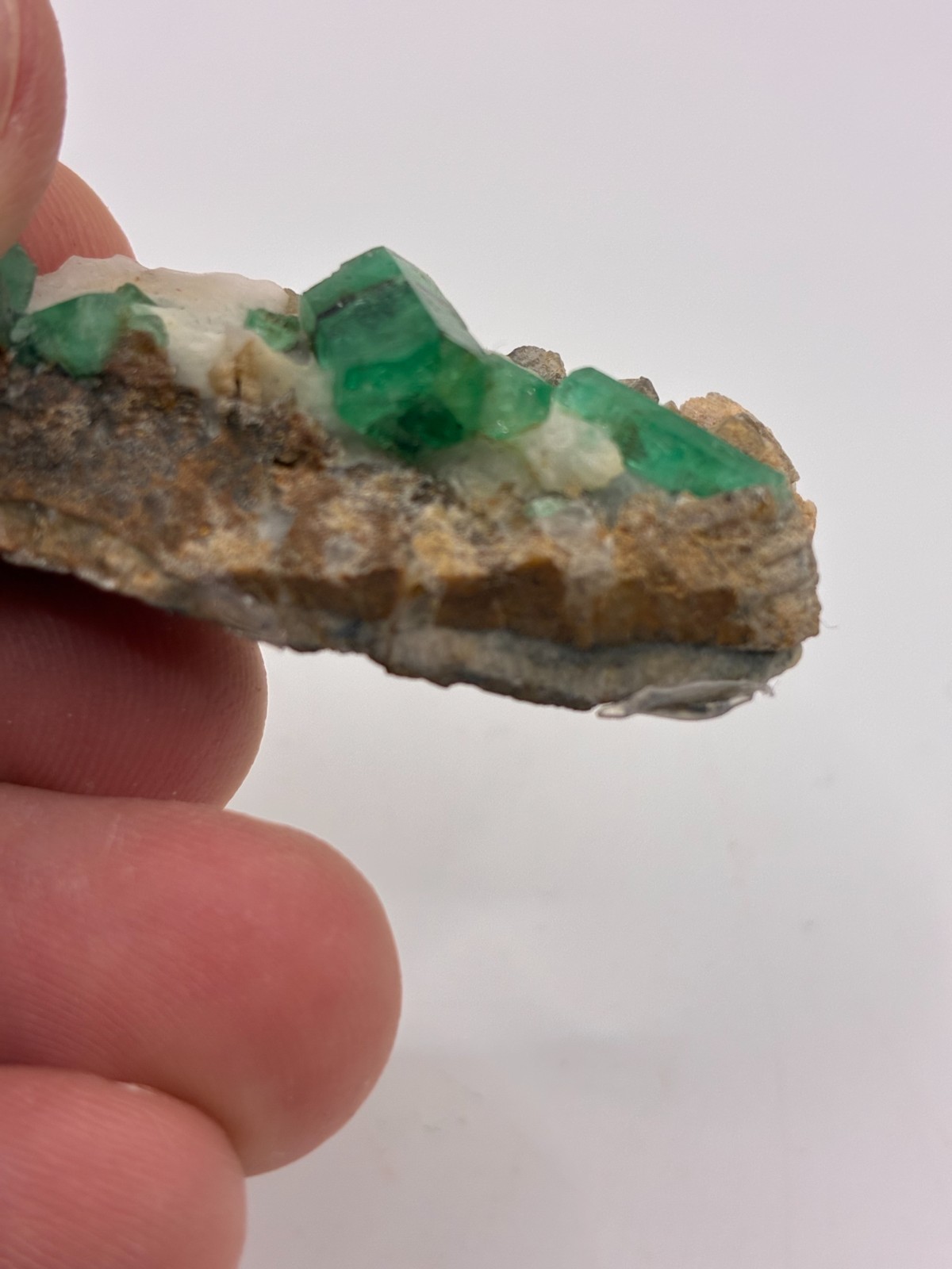 Rough Crystal Colombian Emerald Raw Matrix Collector Piece, Natural Not treament