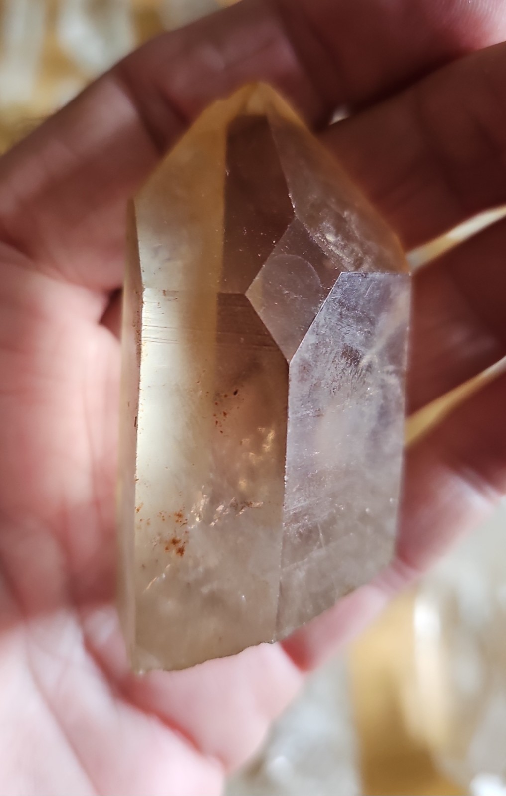 Lot Of 37 Clear & Smoky Quartz Crystals Mixed Different Shapes Sizes Big & Small
