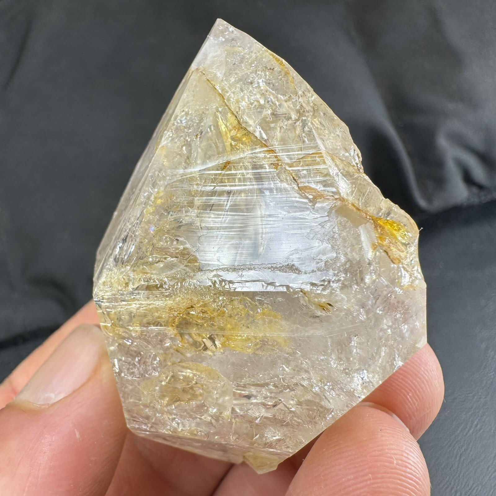 Herkimer Diamond Quartz Crystal Point / from New York