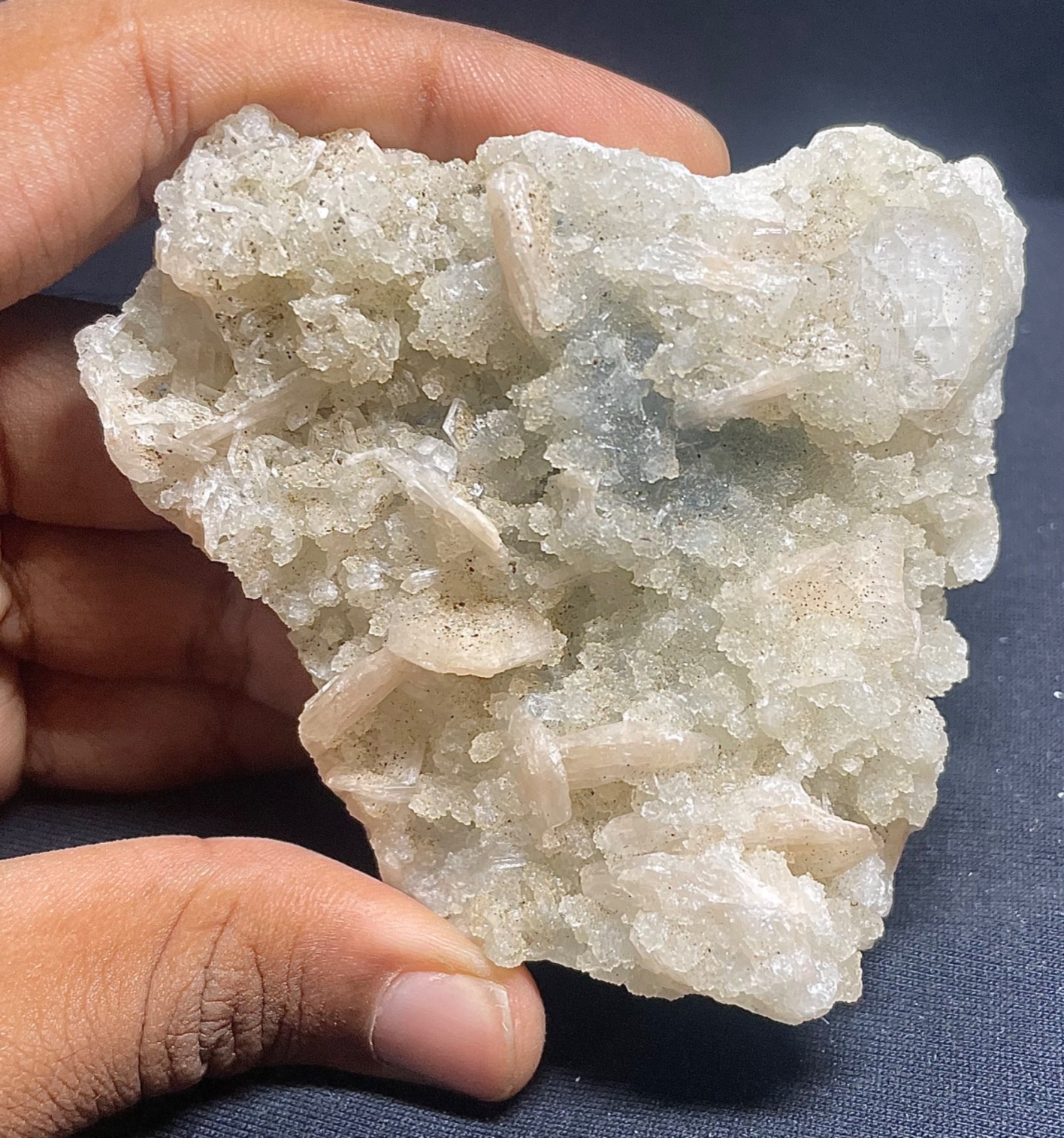 APPOLLITE NATURAL CRYASTALS ALSO STIBITE NATURAL STONE AND STUNNING CLUSTER