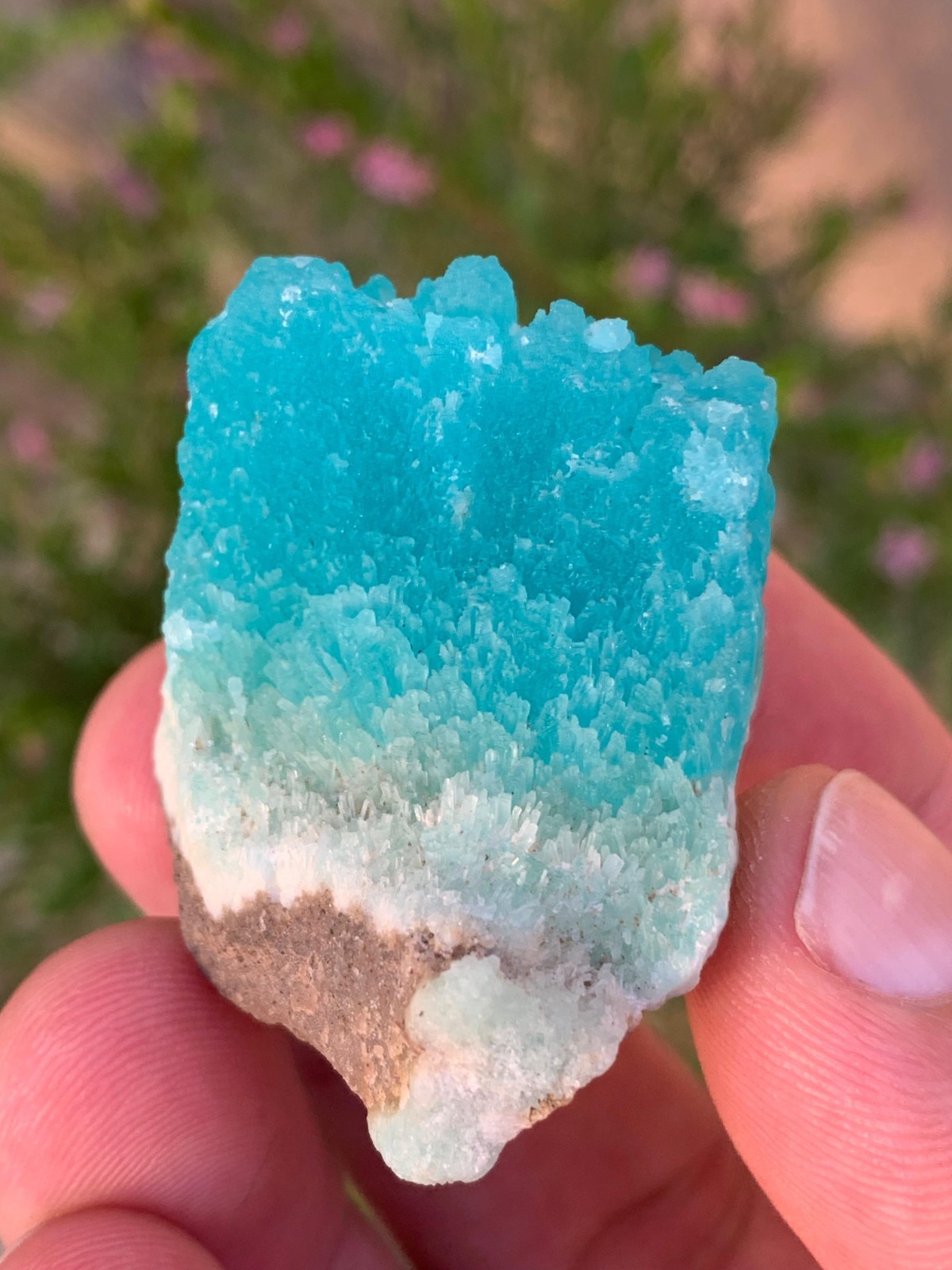 Deep Blue Smithsonite Raw Crystal from Afghanistan / 35 Grams