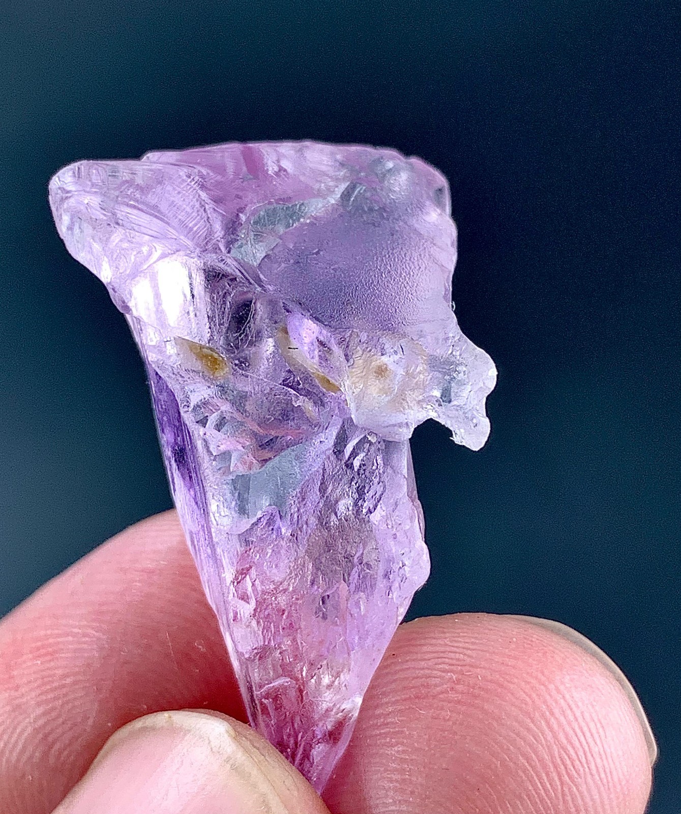 44 Carat Baby Pink Kunzite Crystal From Afghanistan