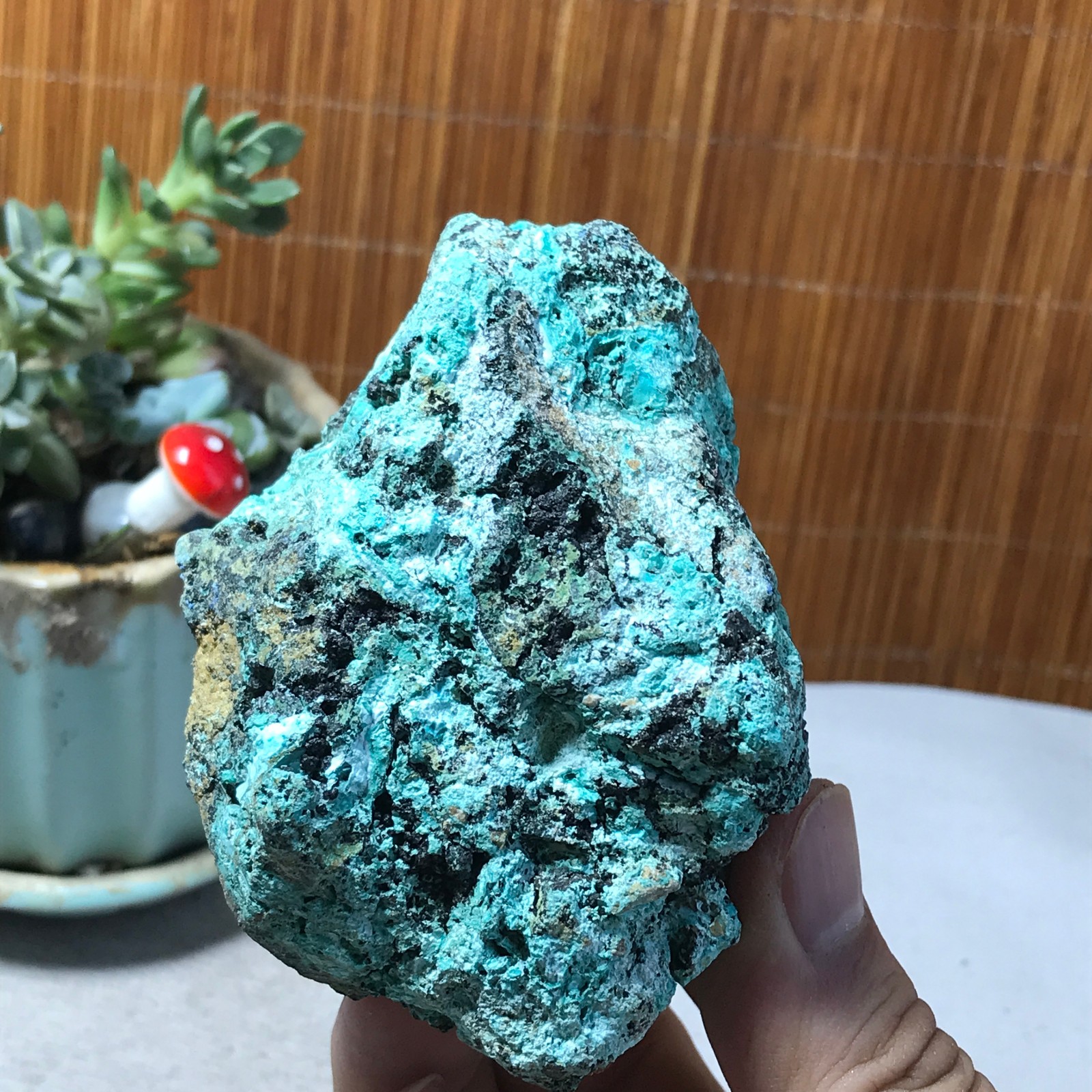 187g Natural Azurite/Malachite gemstone Rough original Crystal Specimen A6542