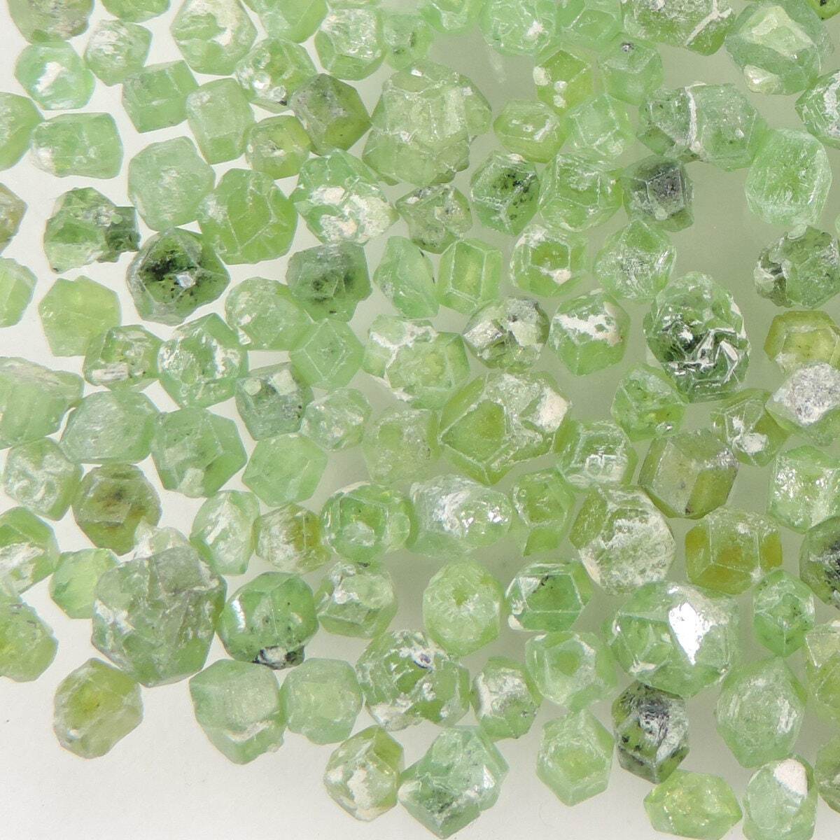 250 cts green demantoid garnet rough crystal lot Pakistan #06