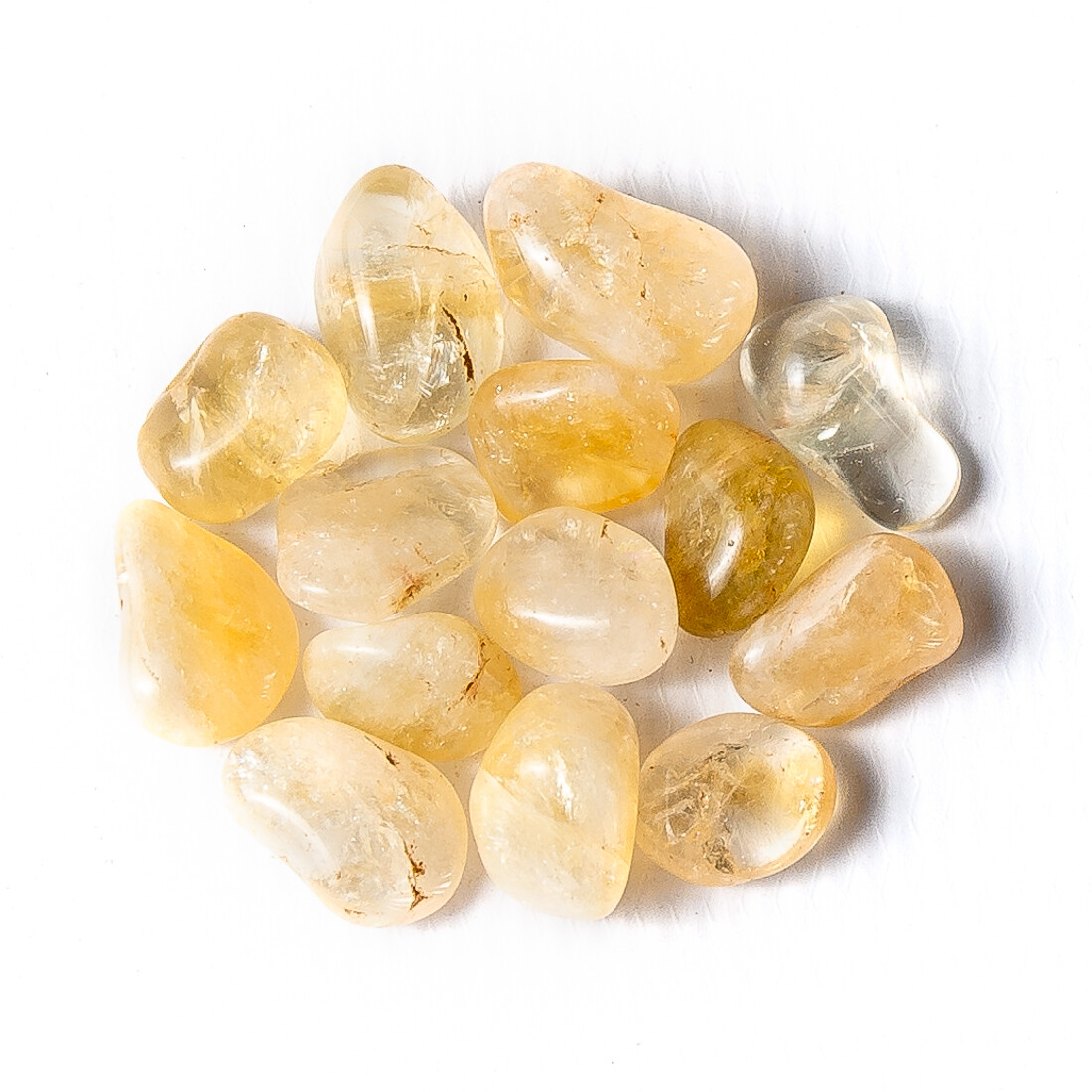 50g Tumbled Citrine Quartz Gemstone Crystals 10-20 Stones Bulk Rocks Wholesale