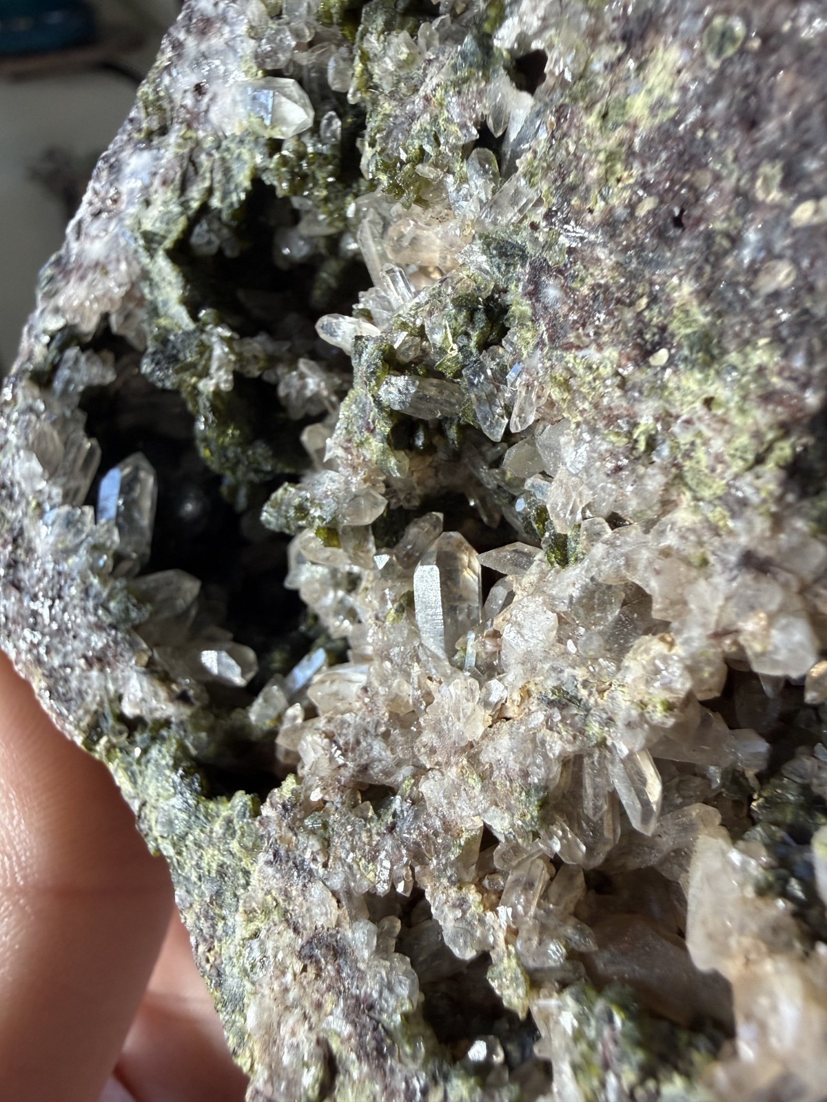 Turkish Epidote & Quartz Specimen with Cavities – 6.81 oz