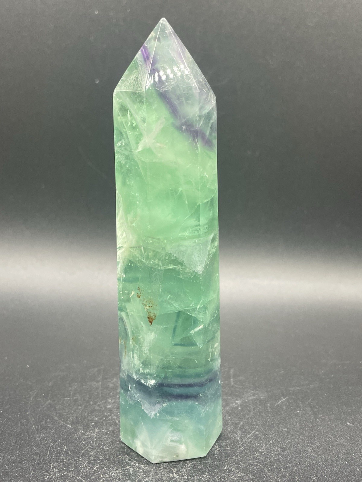 Rainbow Fluorite Tower 201g