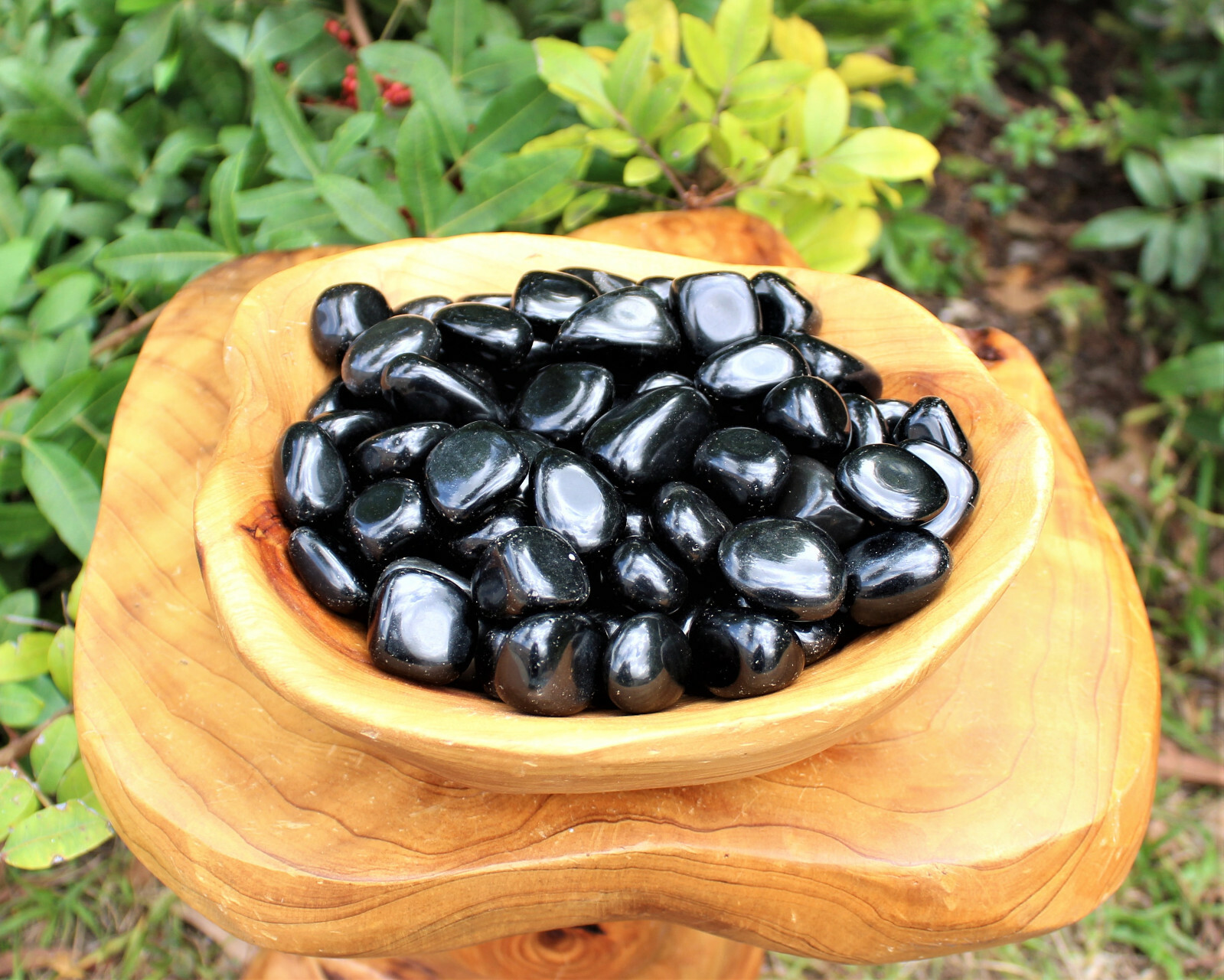 1/2 lb Bulk Lot: Black Obsidian Tumbled Stone (Crystal Healing Reiki) 8 oz