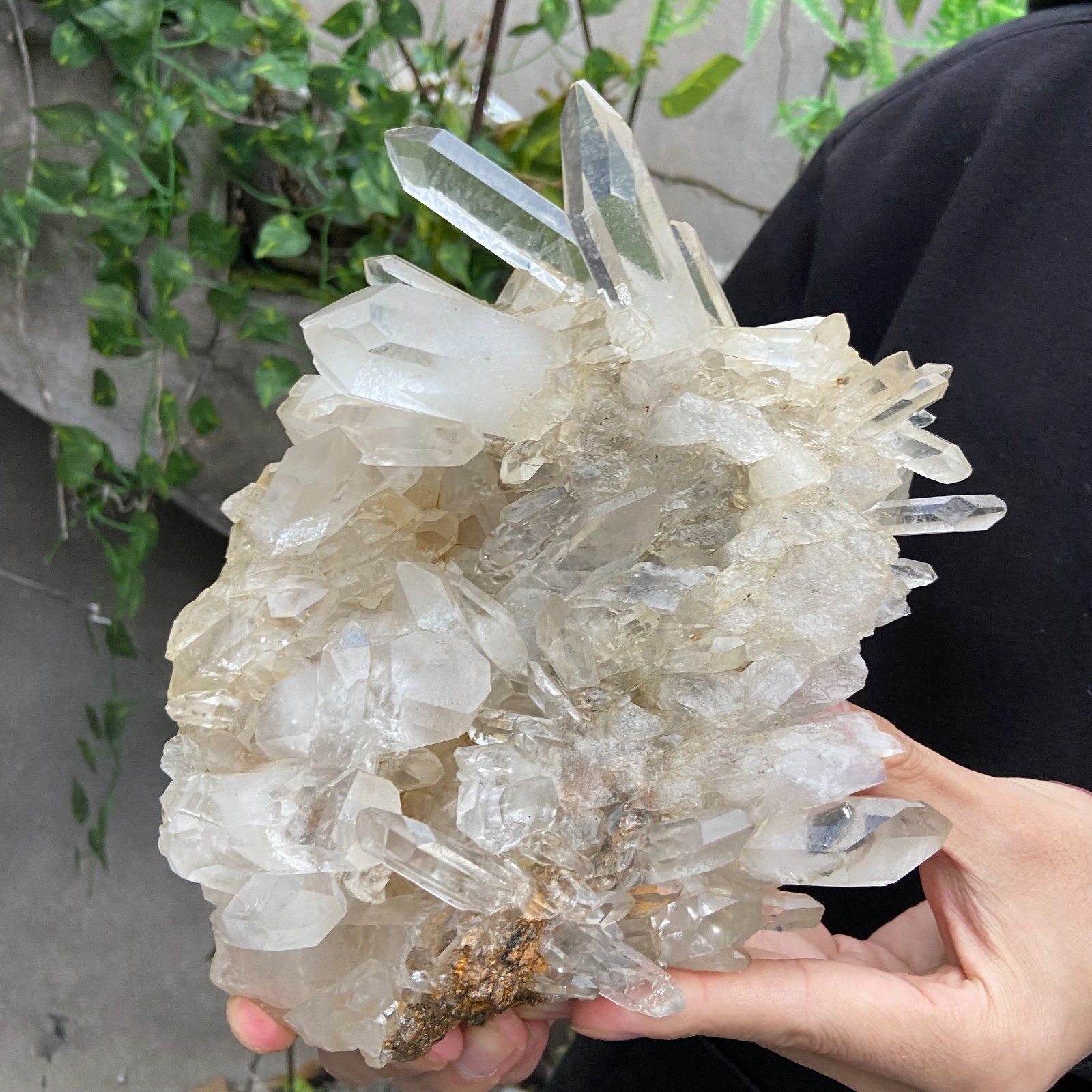 3.7LB Natural Clear White Crystal Quartz Cluster Rough Healing Specimen