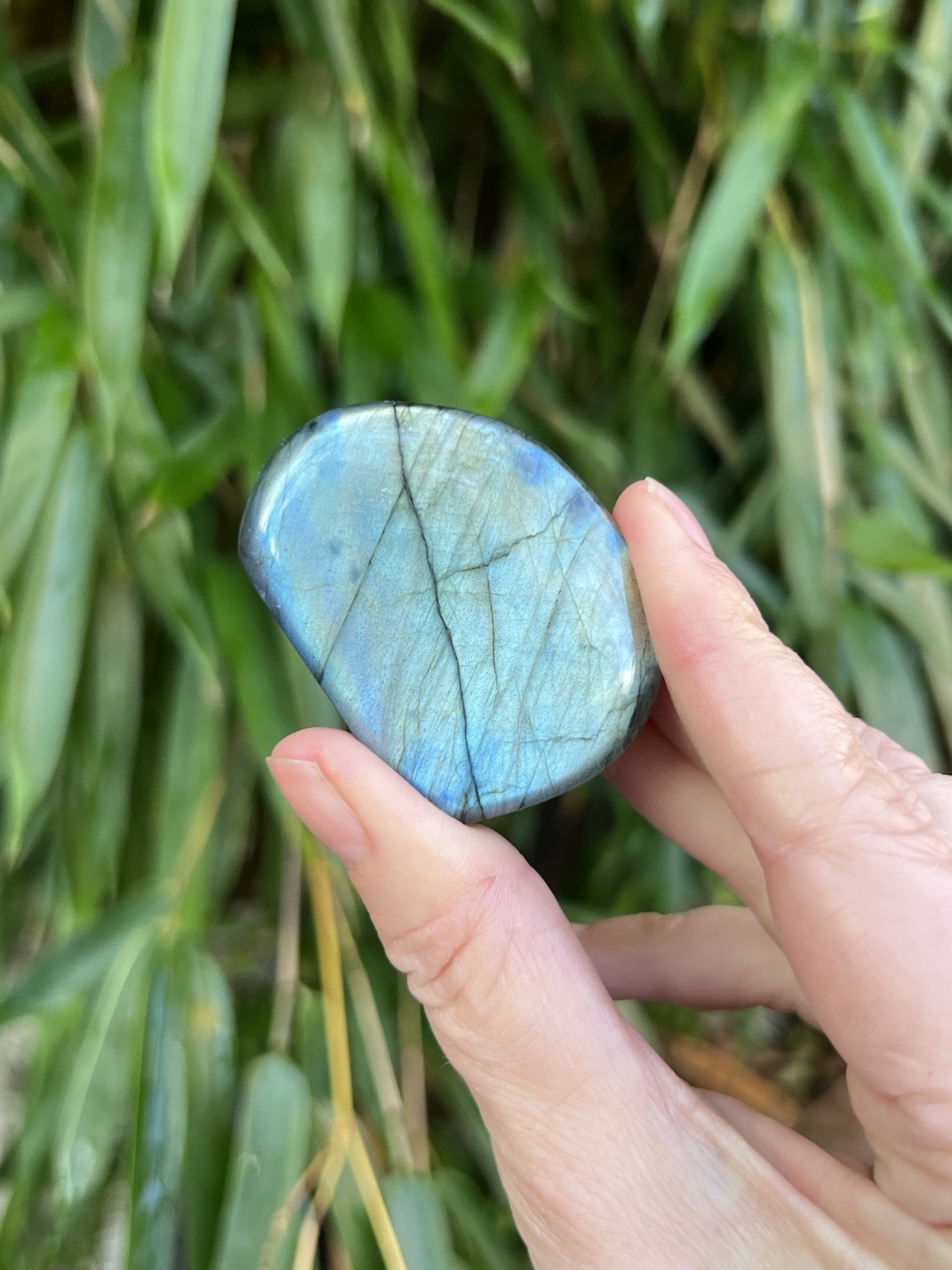 Deep Blue Labradorite Freeform Iridescent Crystal AAA+ 11