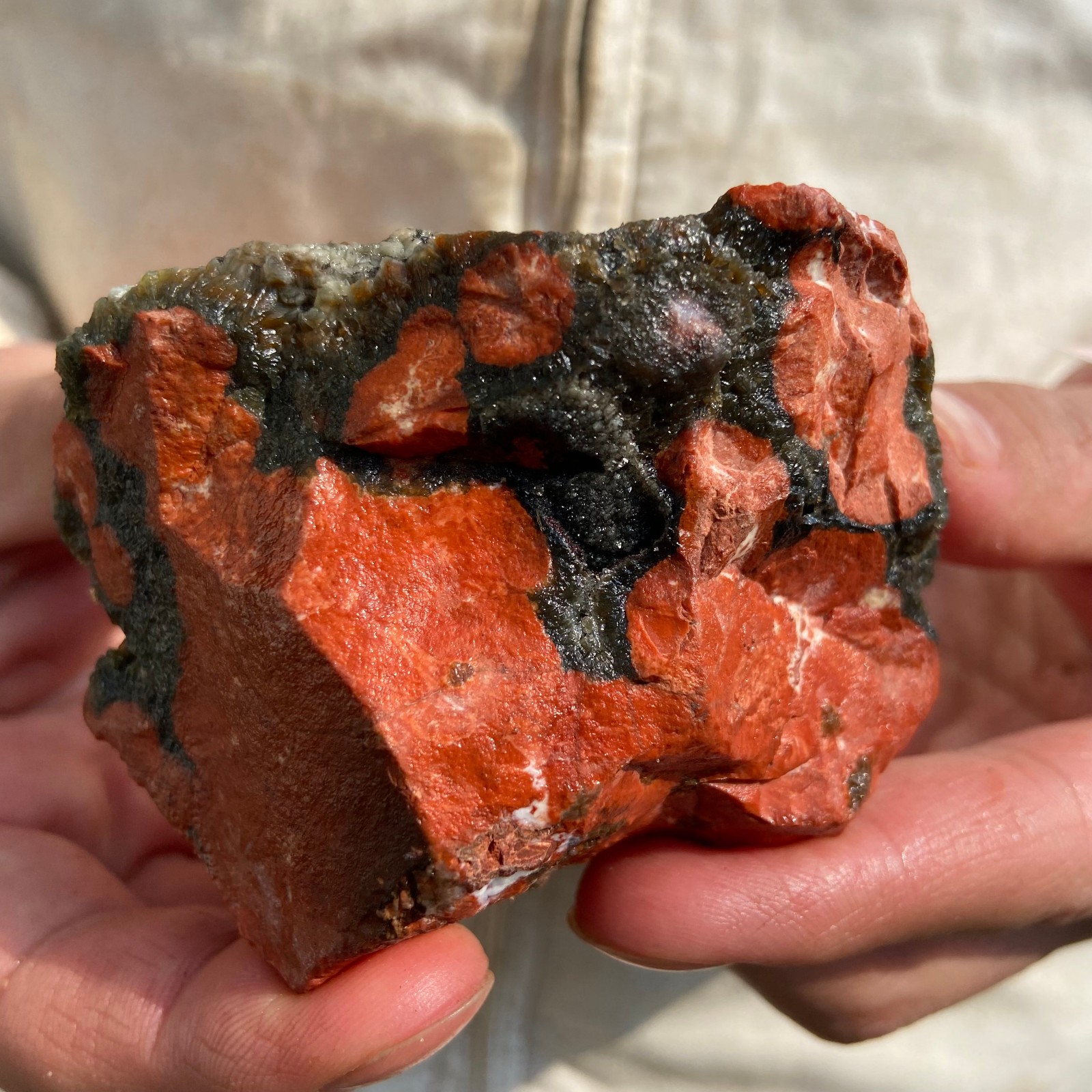 0.4lb Natural colourful ocean jasper raw stone crystal rough mineral specimen