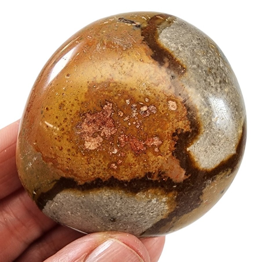 Polychrome Jasper Polished Pebble Madagascar 112 grams