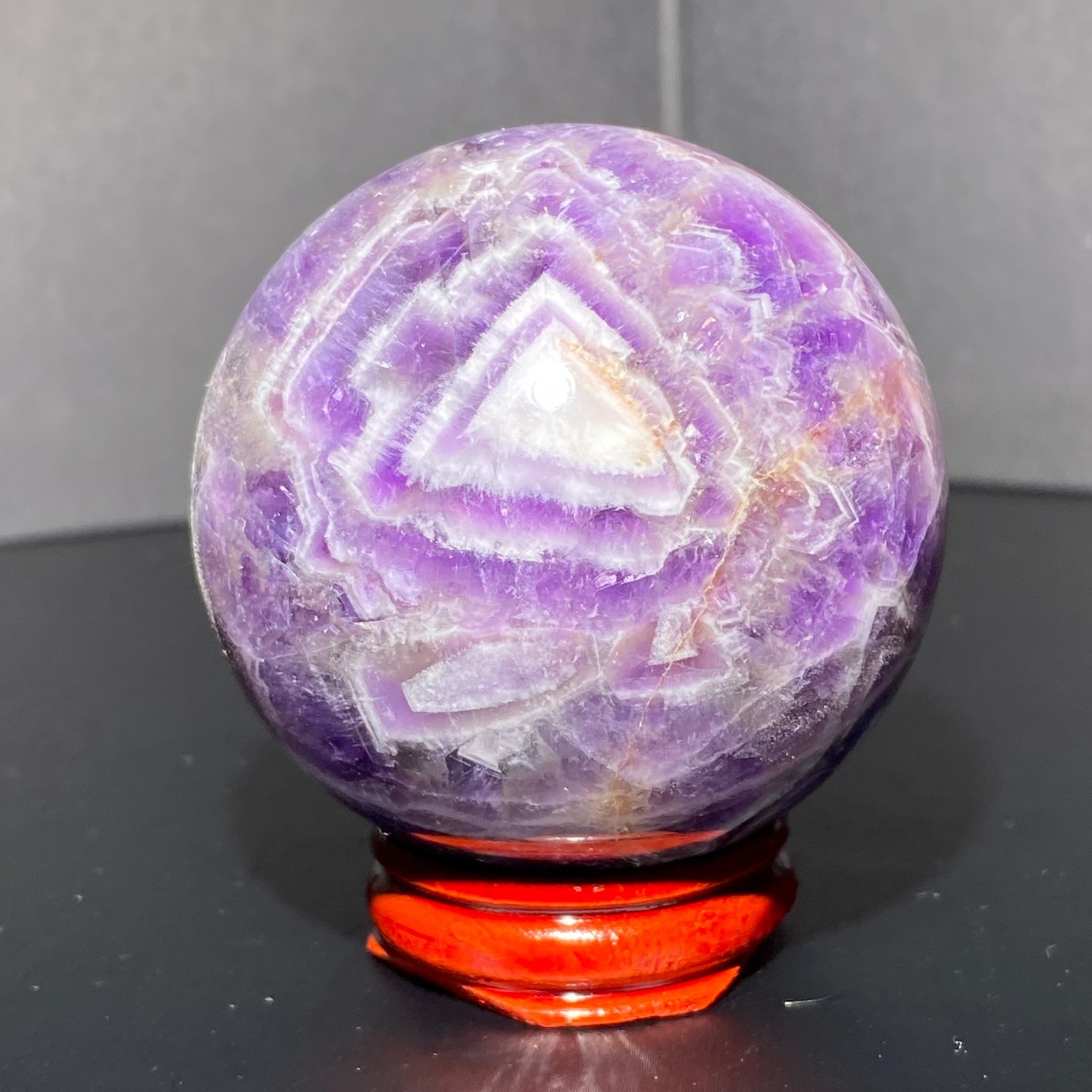 290G Natural Dreamy Amethyst ball Quartz crystal Sphere Crystal Reiki Healing