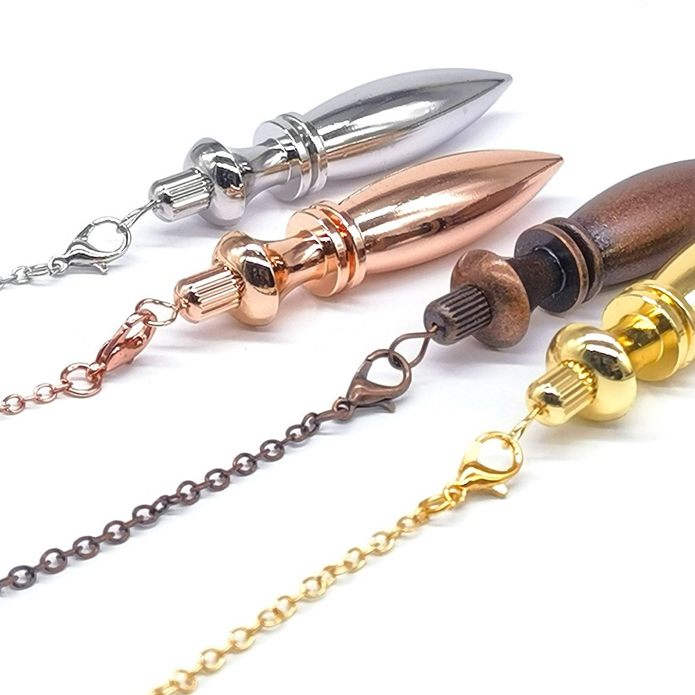 Natural Copper Metal Pendulum for Dowsing Divination Pointed Spiritual Pendulos