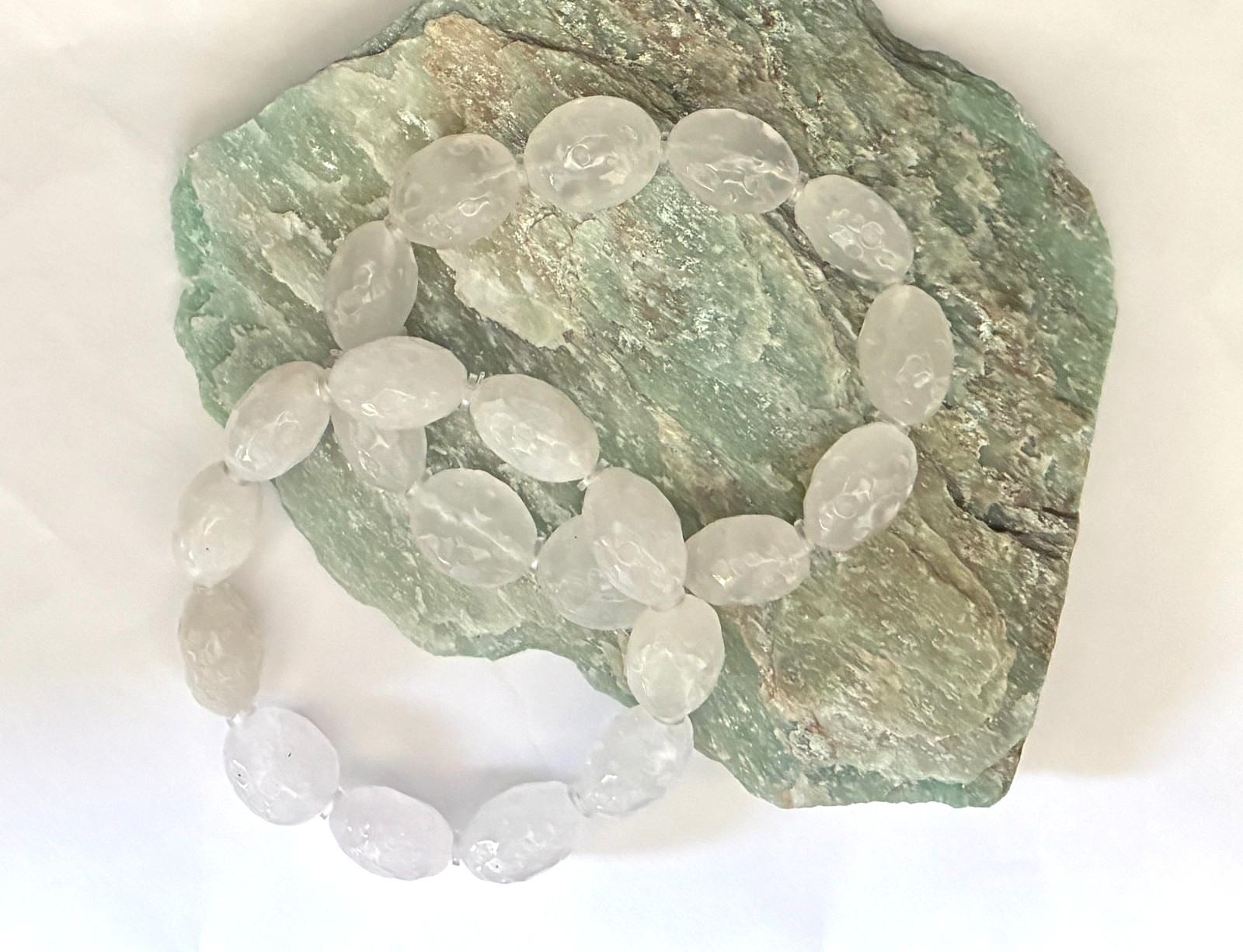 Clear Quartz Master Healer Beaded Bracelet: Meteor Design, Crystal Jewelry 03