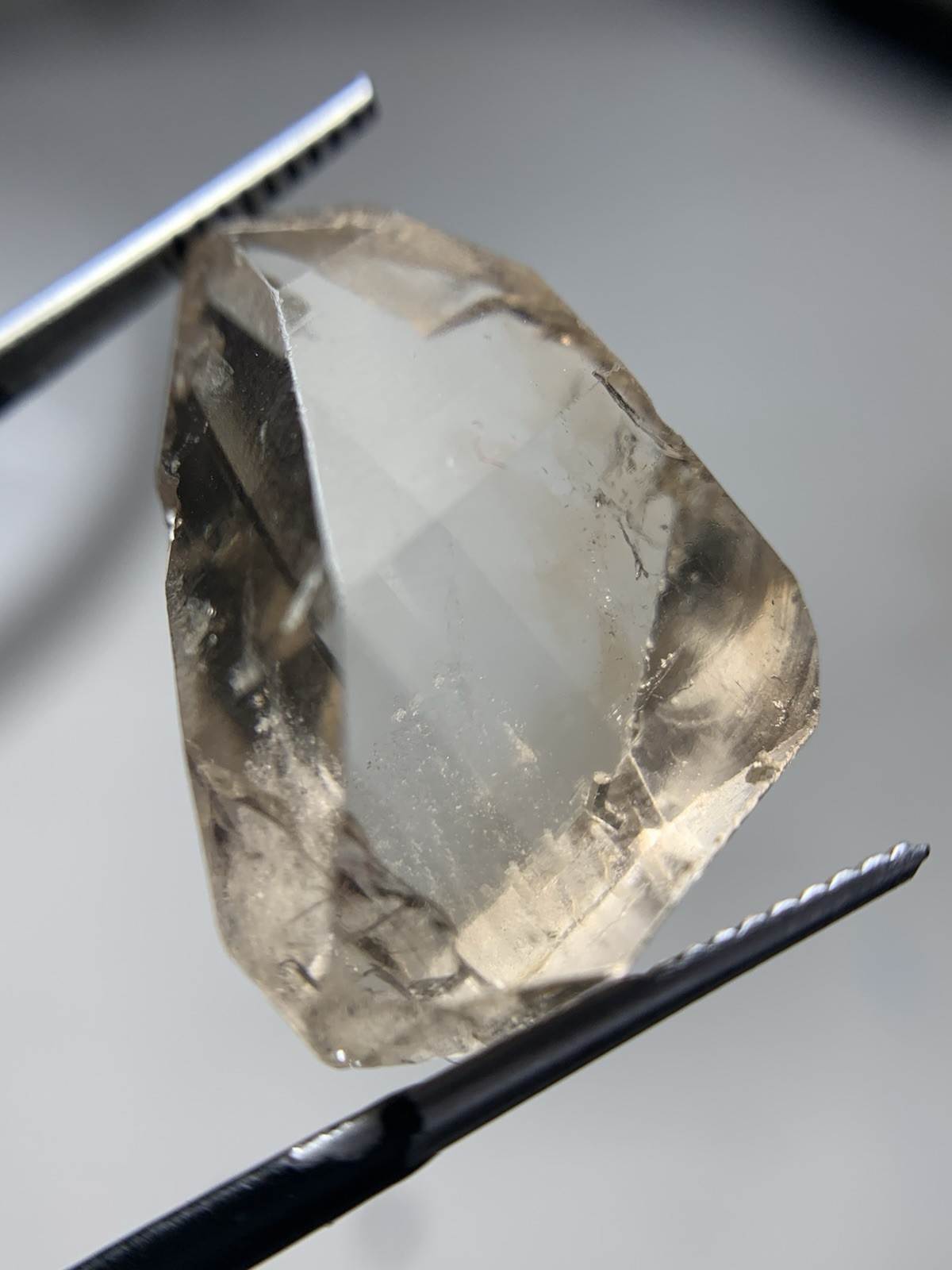 Natural Light Imperial Topaz Crystal 41.60 Cts | Full Facet Grade | Loupe Clean