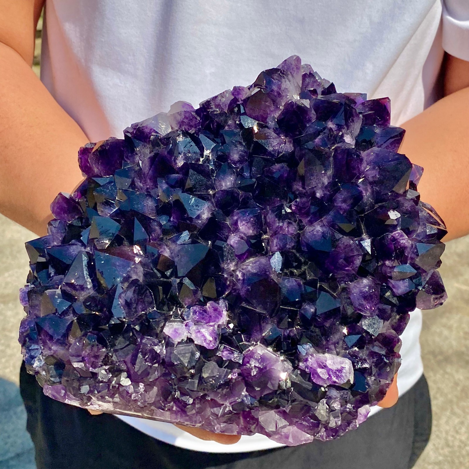 10LB Natural amethystCluster Quartz Crystal backbone mineral Specimen Healing