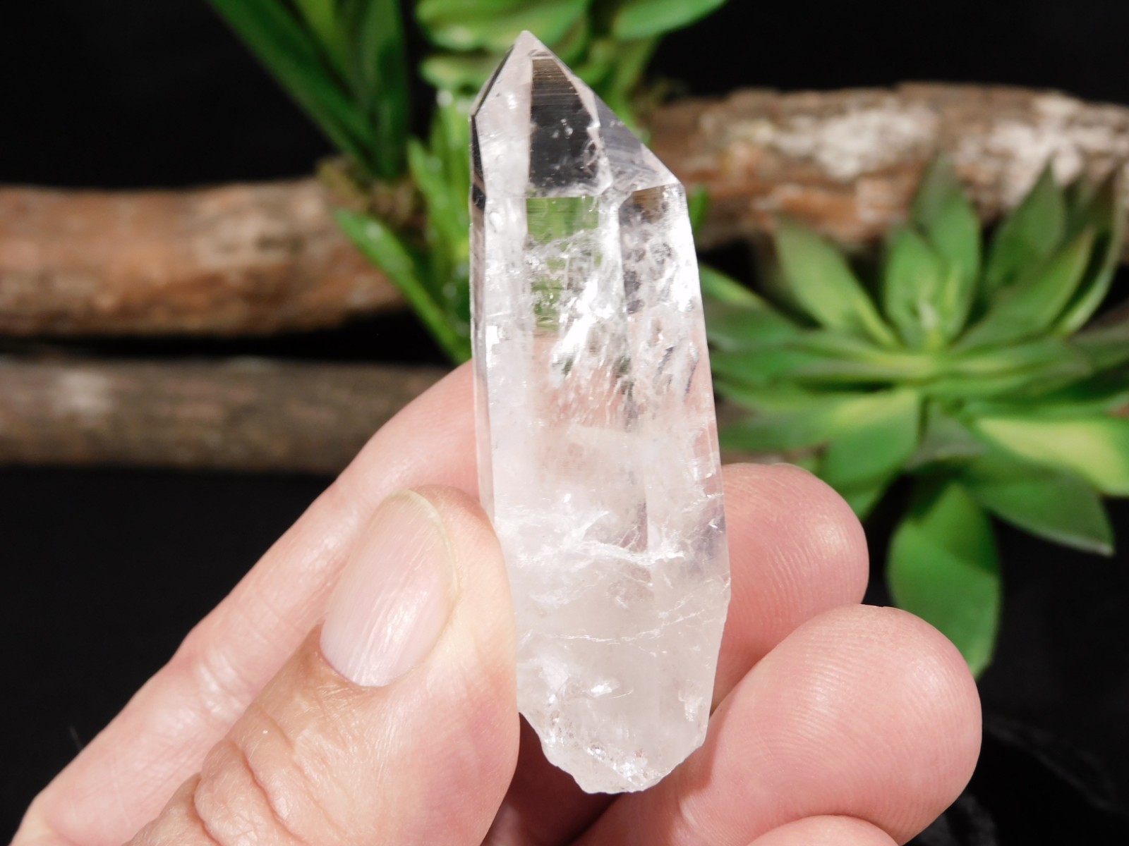 Smaller SUPER Translucent! QUARTZ Crystal 100% Natural Brazil 37.6gr
