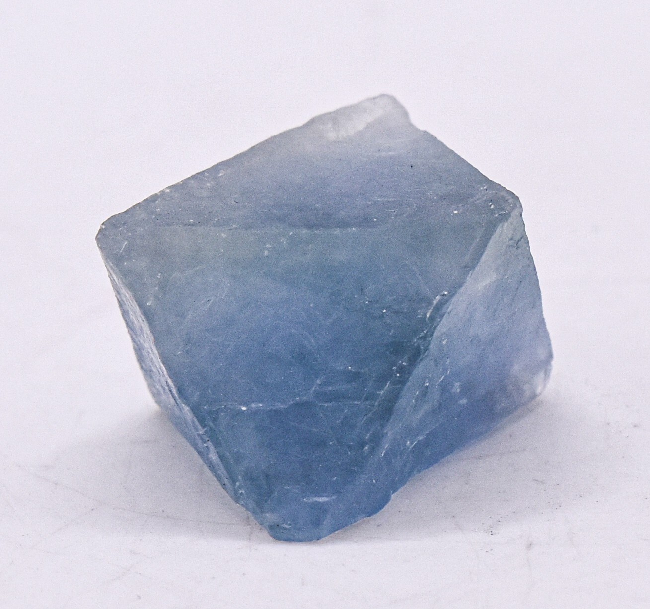 23mm Blue Fluorite Octahedron Rough Natural Sparkling Gemstone Mineral – China
