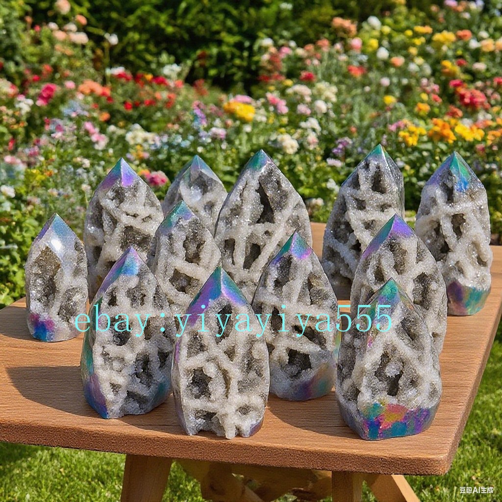 Angel Aura Sphalerite Flame Rare Rainbow Metallic Crystal 200-300g Energy Gener