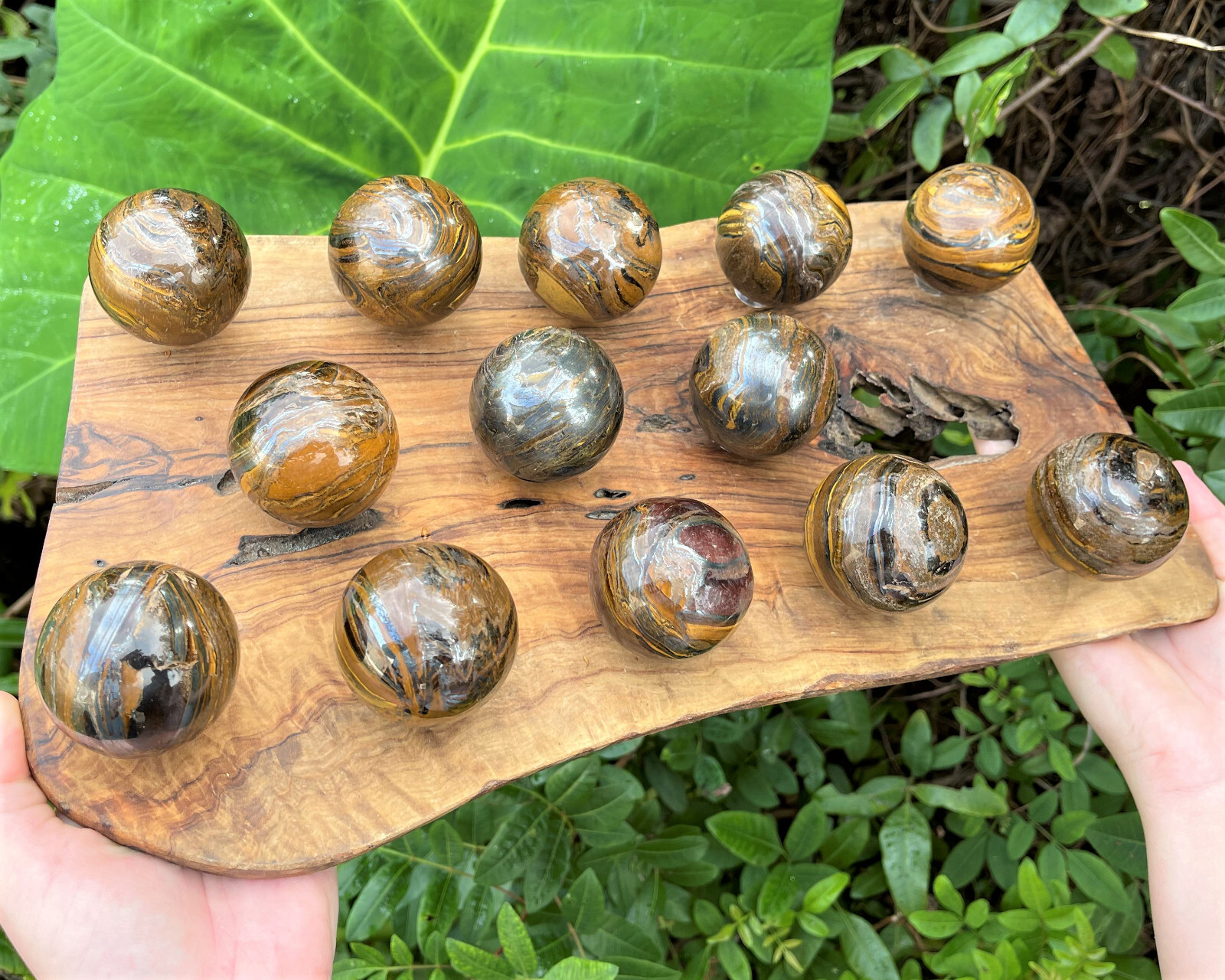 Gold Tiger Eye Crystal Sphere, LARGE 2″ Sphere + Stand (Gold Tiger Eye Sphere)