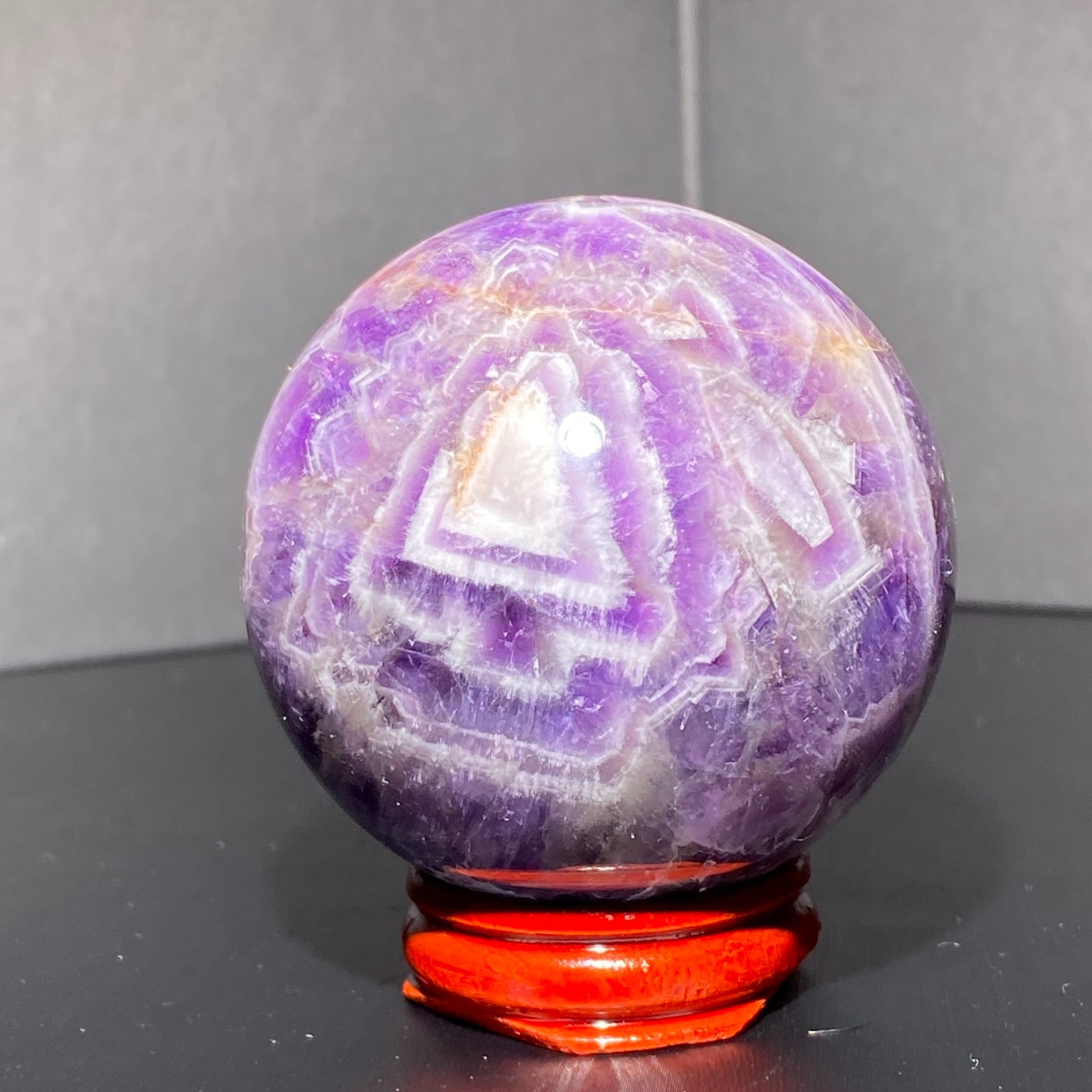 290G Natural Dreamy Amethyst ball Quartz crystal Sphere Crystal Reiki Healing