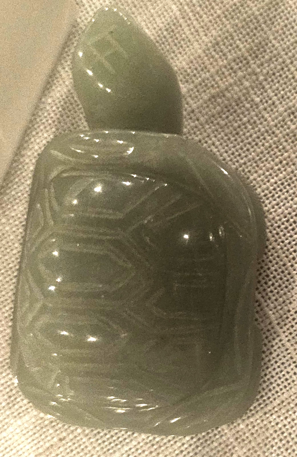 Gemstone Carved Adventurine Turtle Tortoise Figure 3″