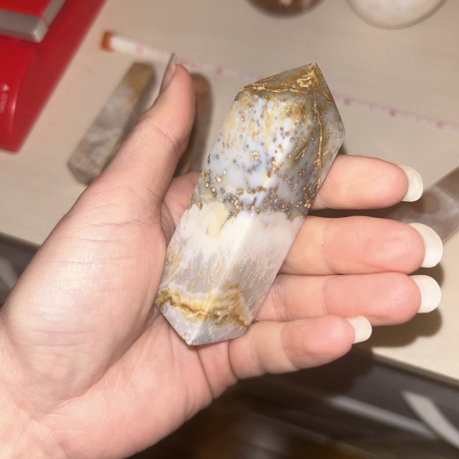 Crystal Lovers Tower Bundle! Flower Agate, Crazy Lace, Sphalerite, Carnelian, OJ