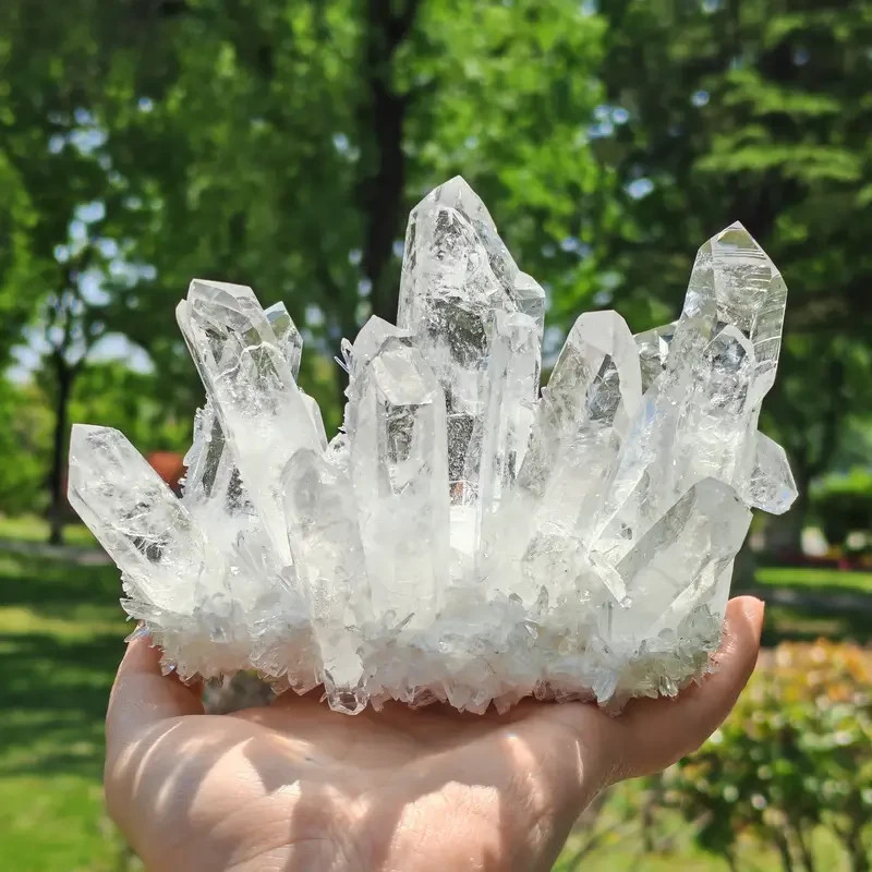 200g+ Natural Raw Clear Quartz Cluster White Crystal Home Decor Healing Gifts