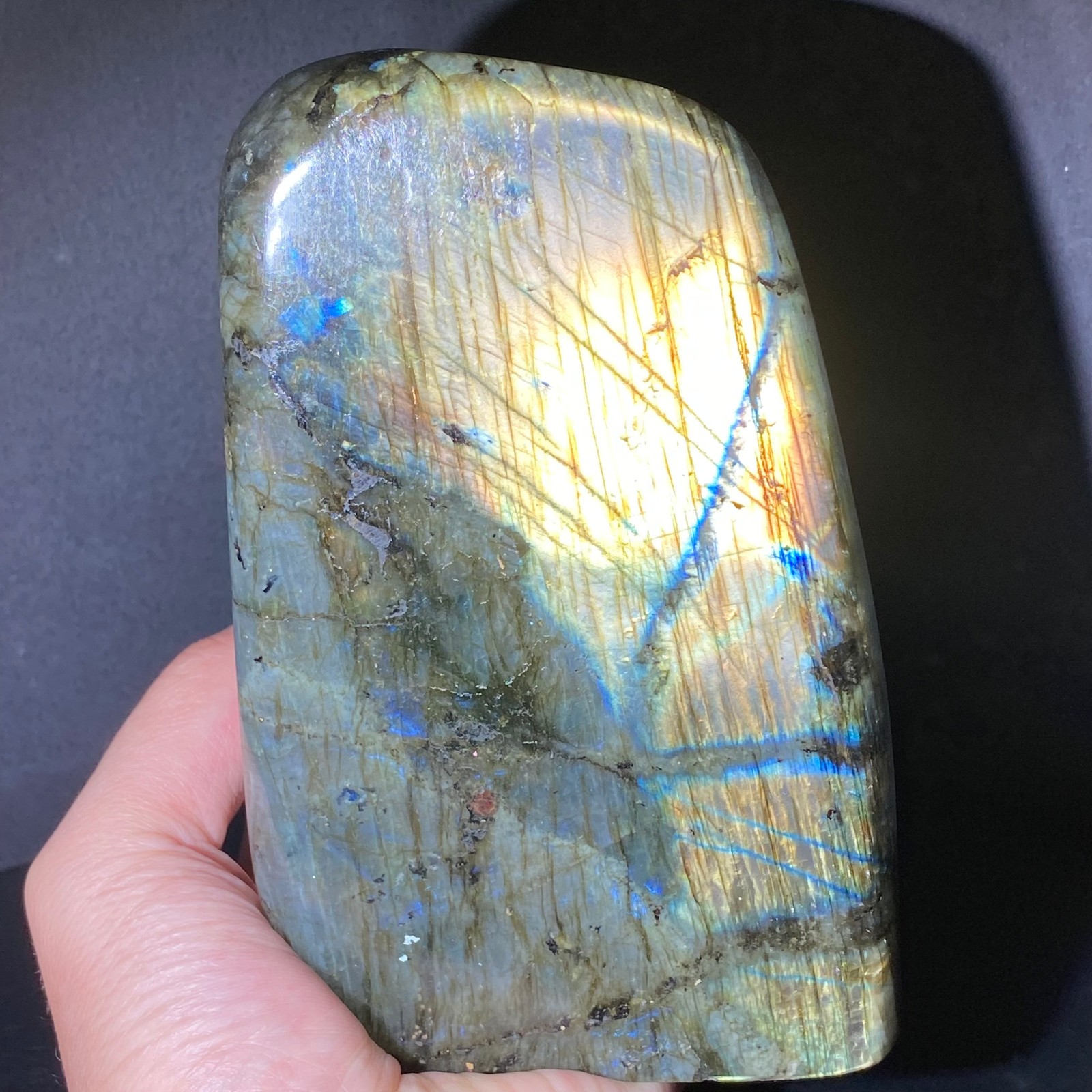 1560 Natural Gorgeous Labradorite QuartzCrystal Stone Specimen Healing