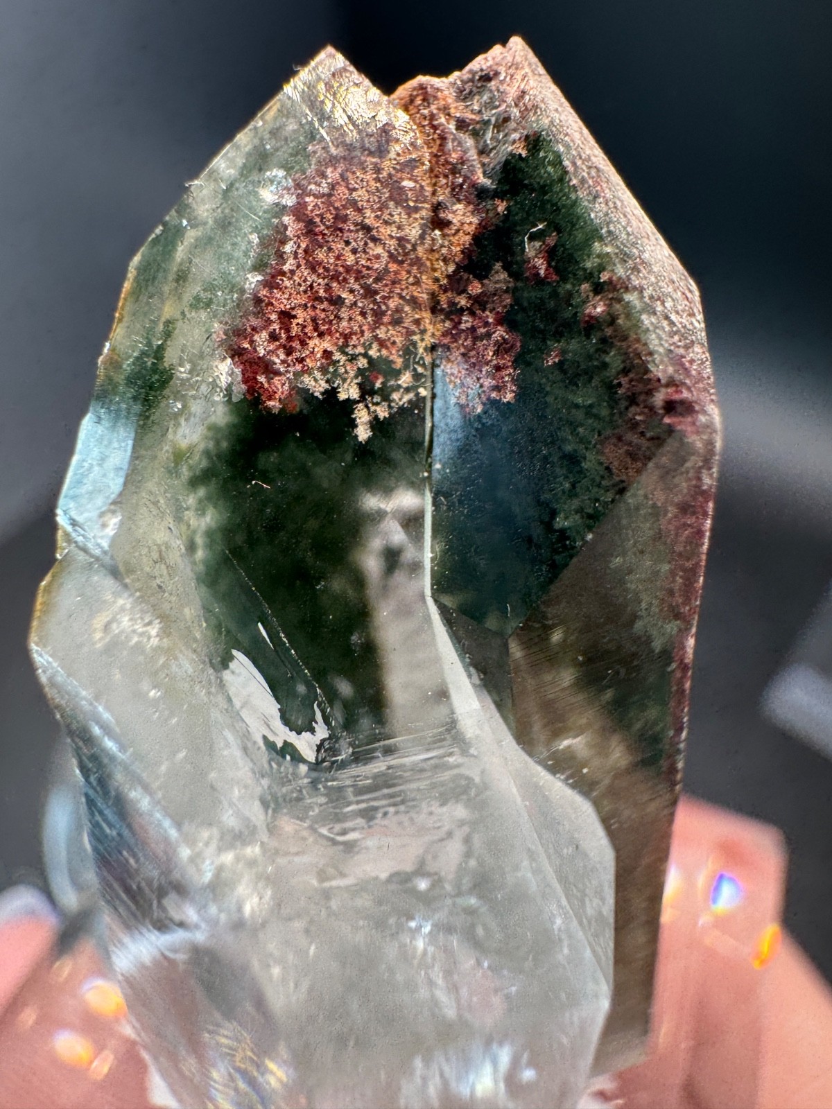6465 Clear Himalayan Garden Quartz Chlorite Inclusions Pakistan 24g